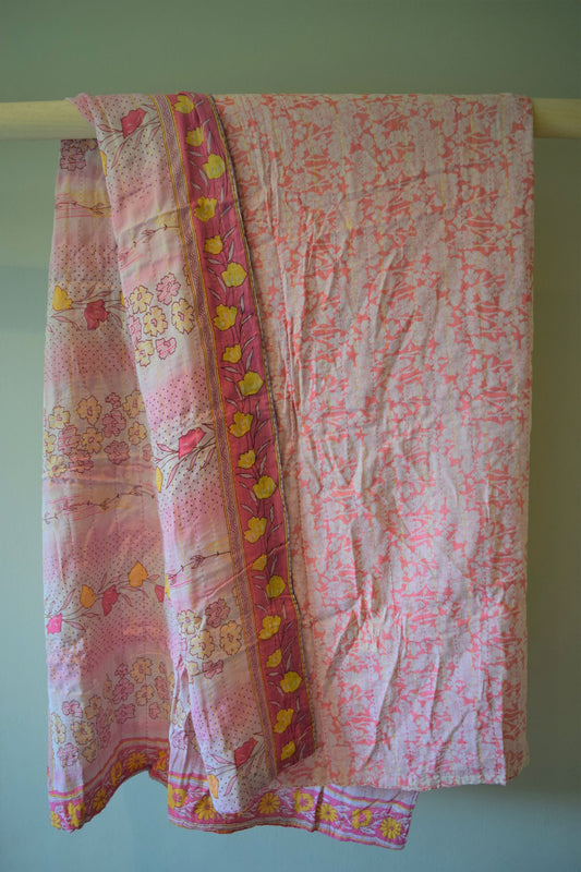 Vintage cotton sari scarves - 0