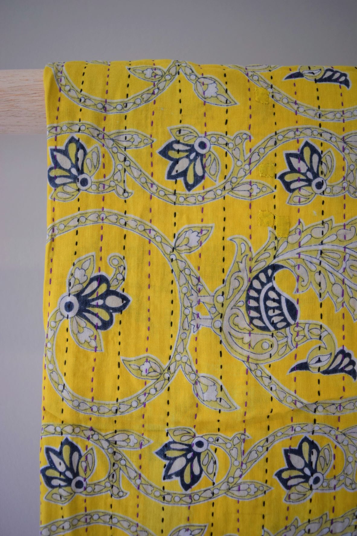 Vintage cotton sari scarves - 1