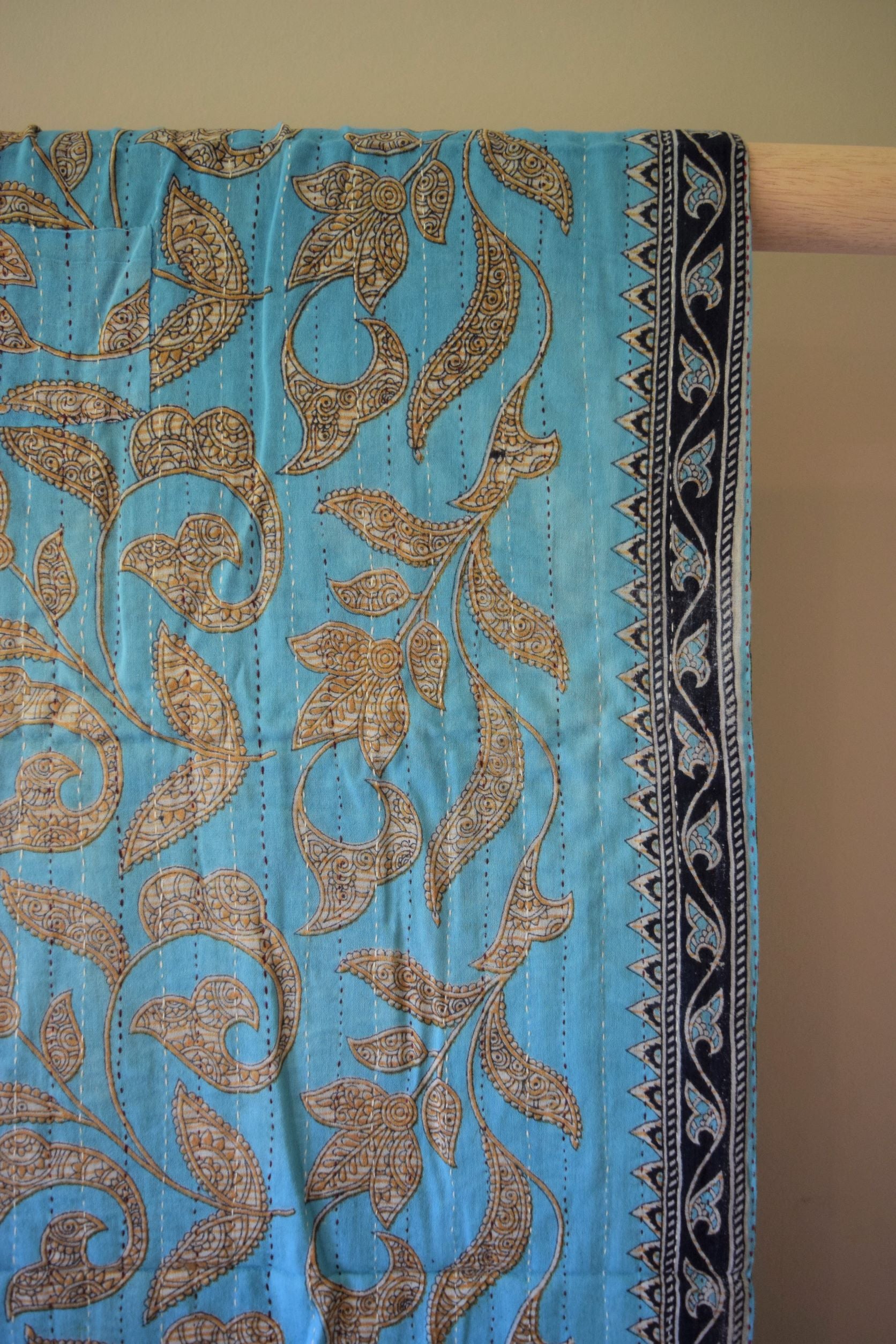 Vintage cotton sari scarves - 2