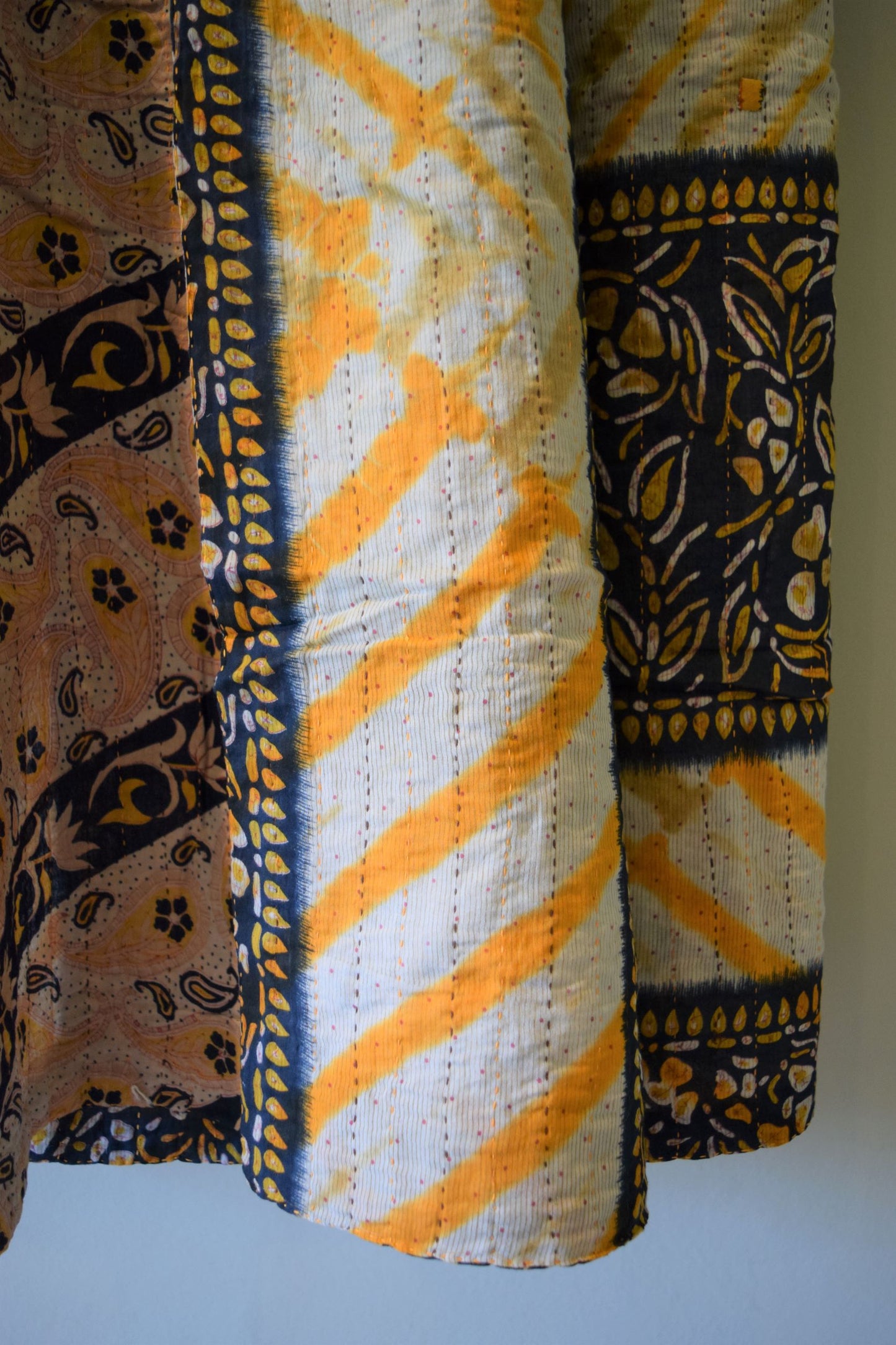 Vintage cotton sari scarves - 10