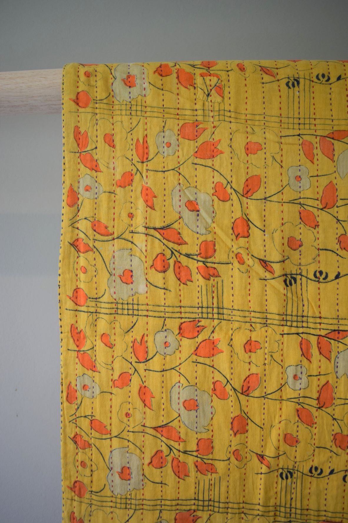 Vintage cotton sari scarves - 2