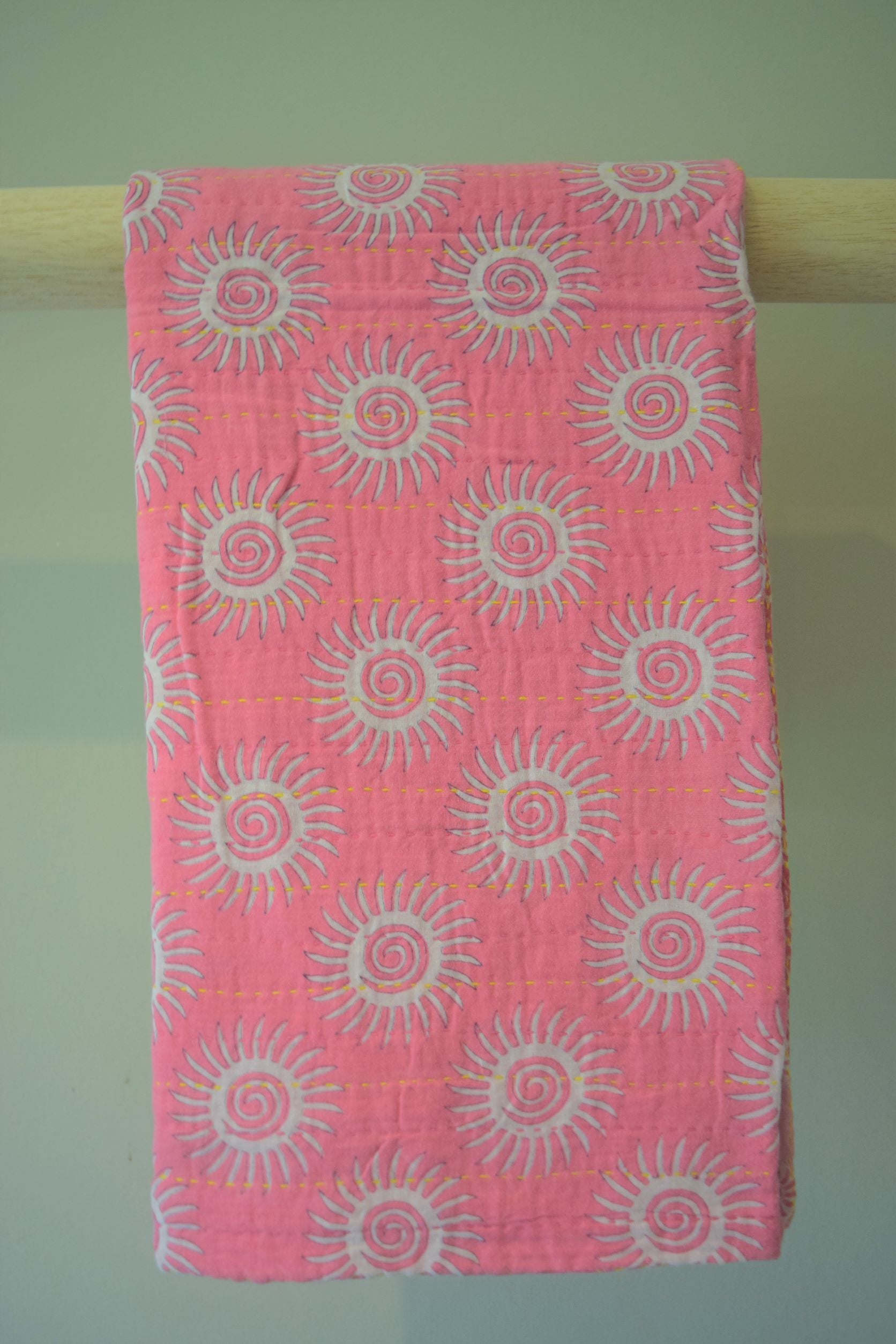 Unique cotton sari baby blanket - 0