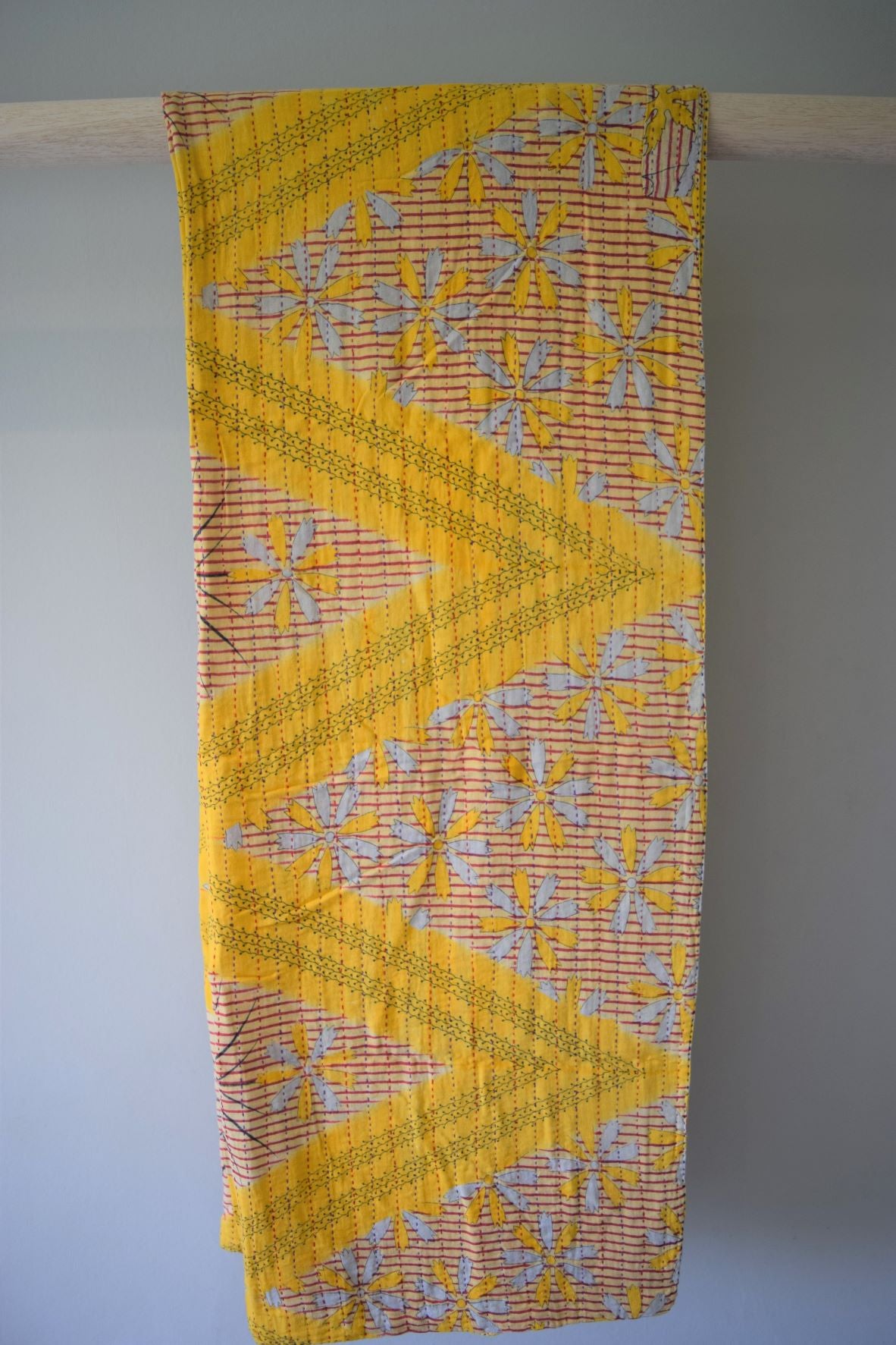 Vintage cotton sari scarves - 3