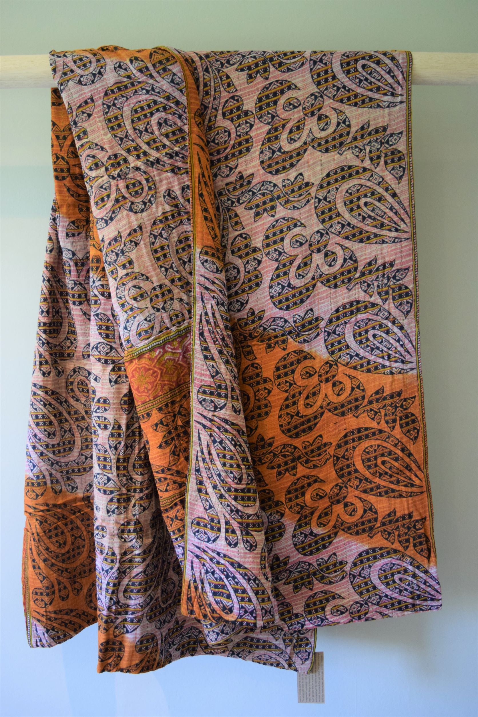 Vintage cotton sari scarves - 0