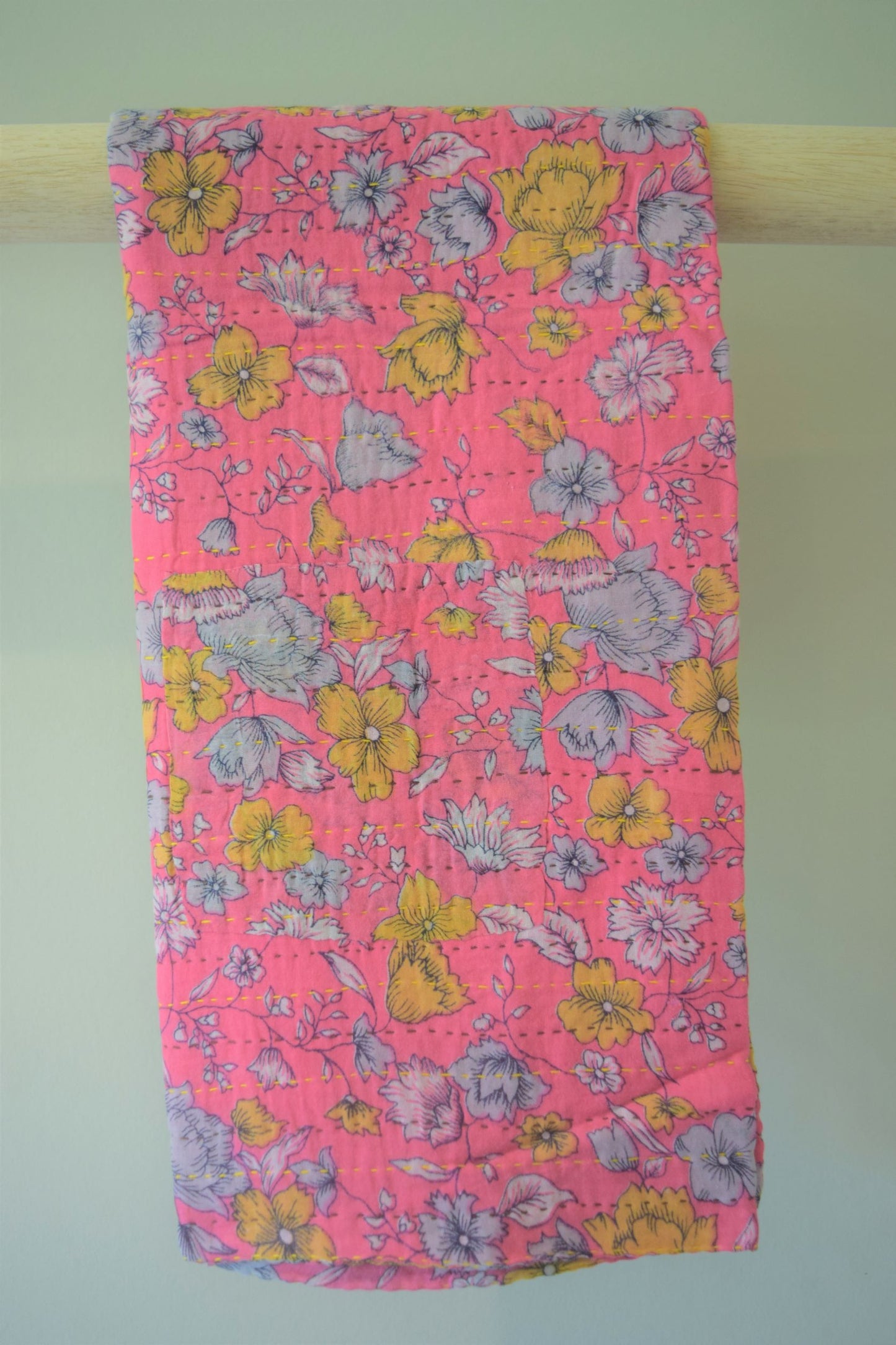 Unique cotton sari baby blanket - 0