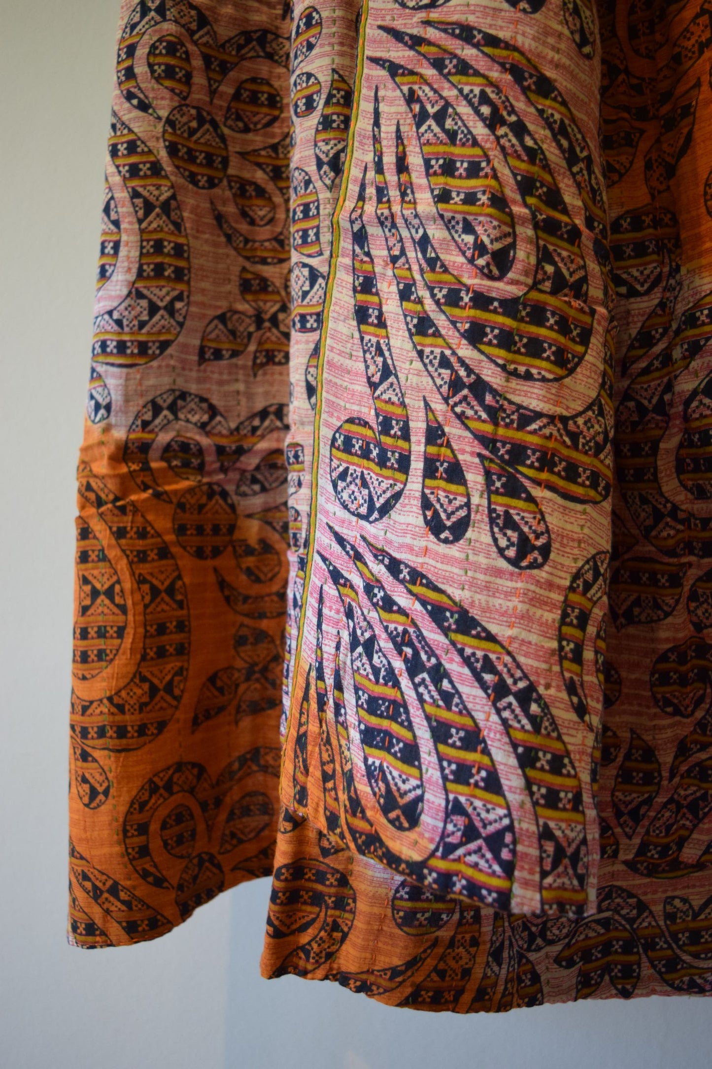 Vintage cotton sari scarves - 6