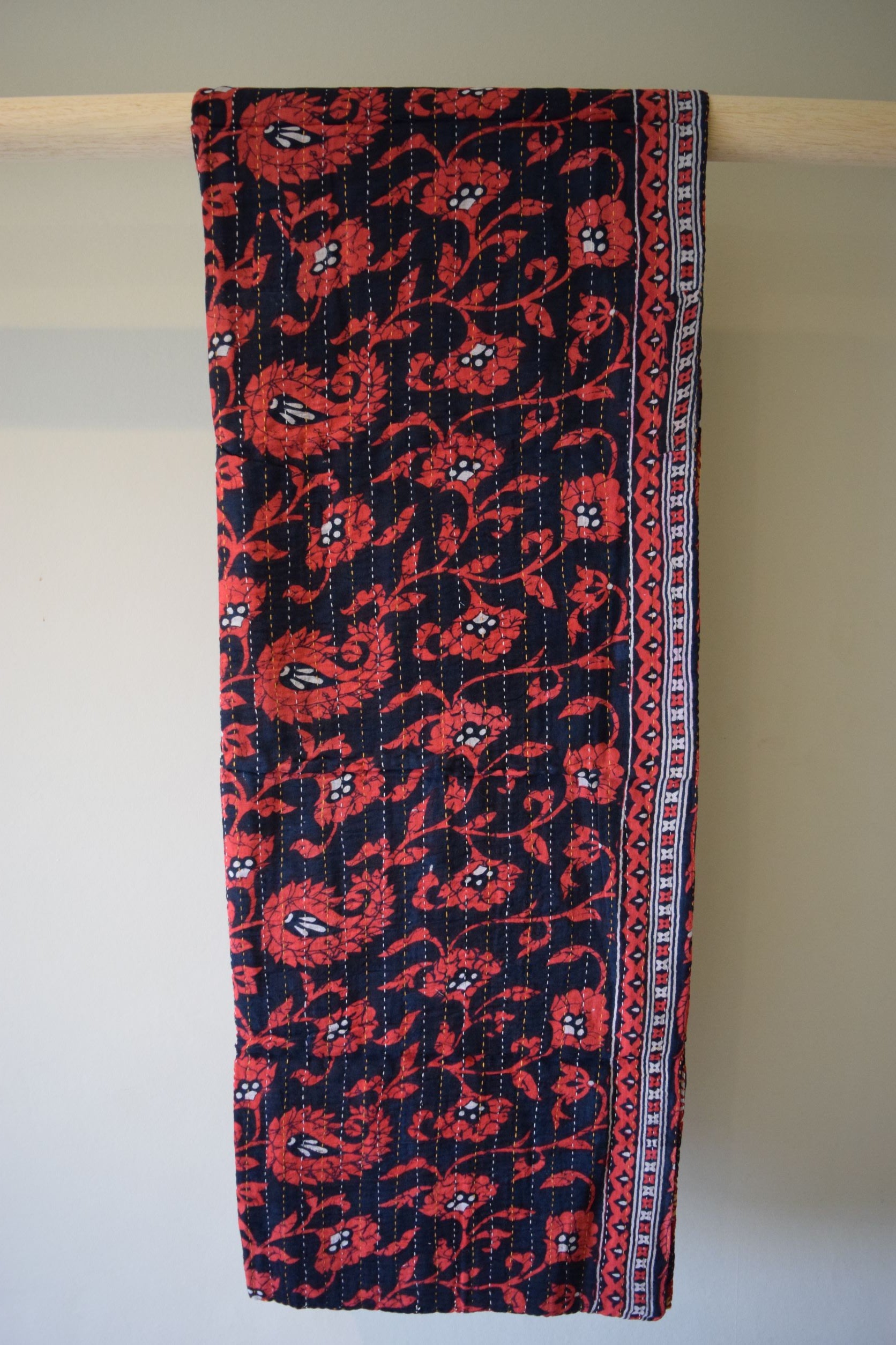 Vintage cotton sari scarves - 5