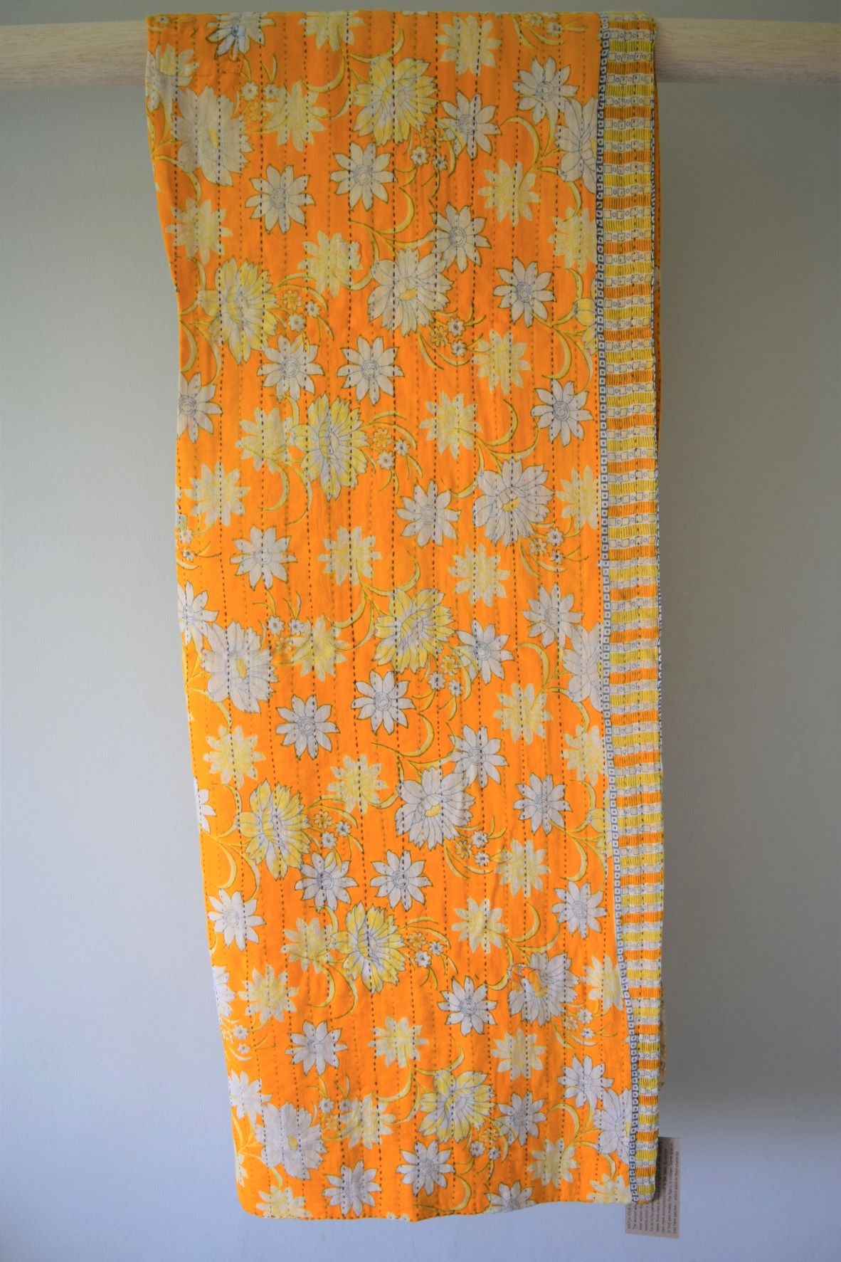 Vintage cotton sari scarves - 4