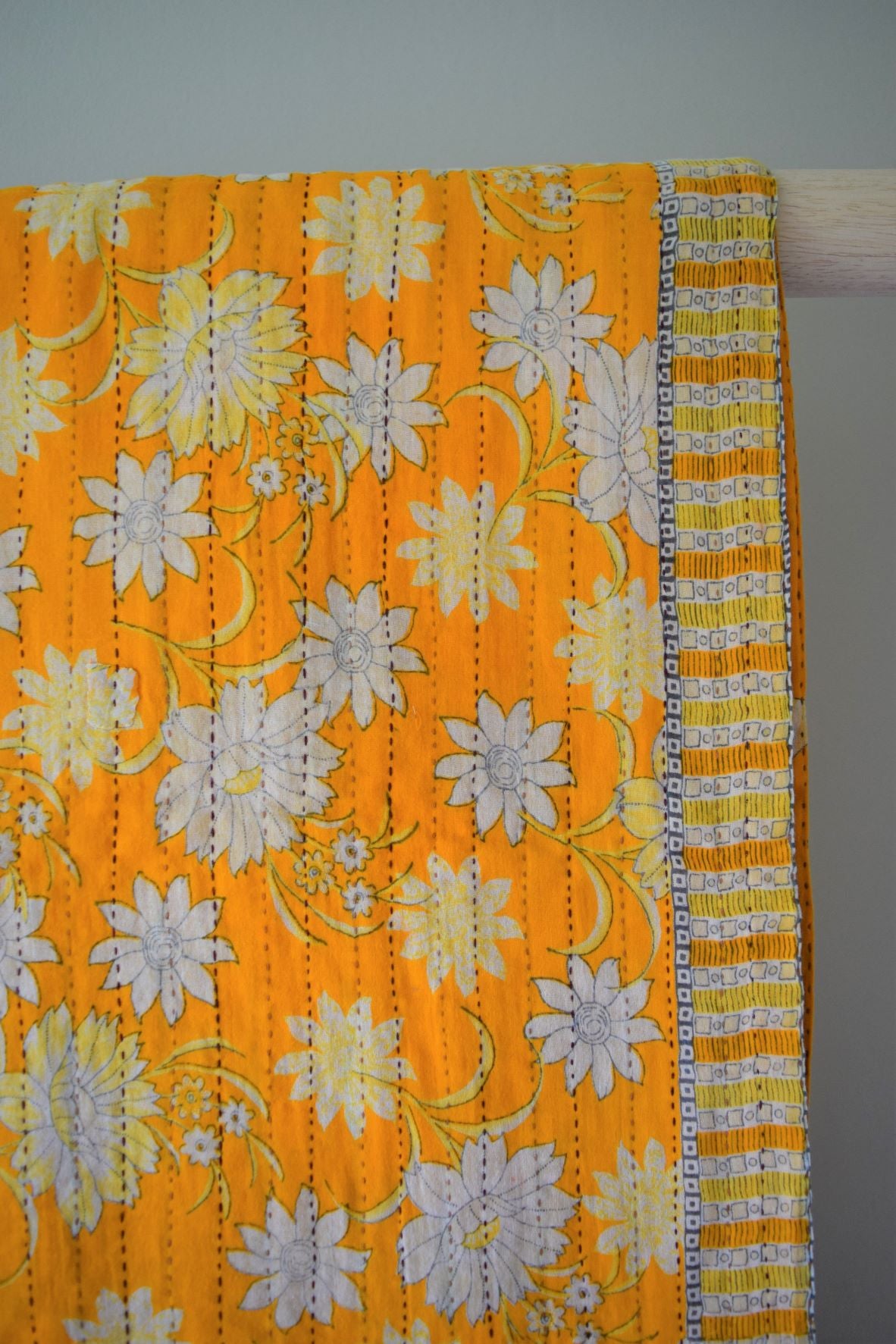 Vintage cotton sari scarves - 2