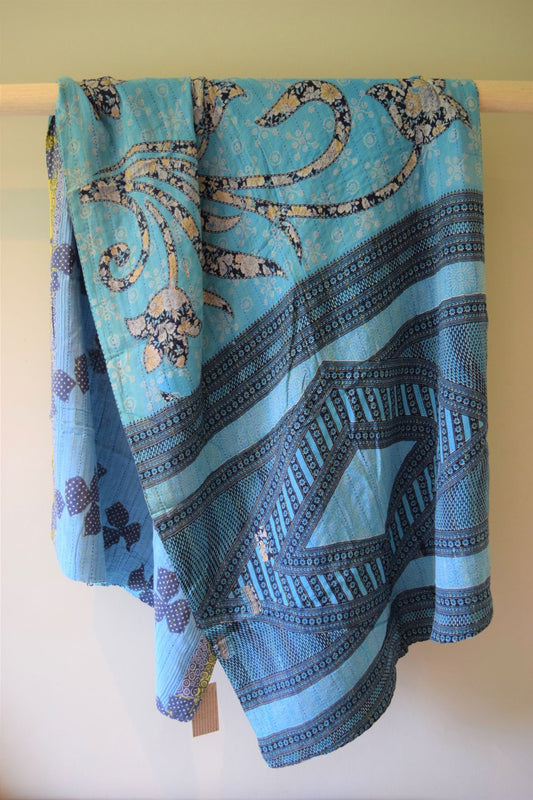 Vintage cotton sari scarves - 0