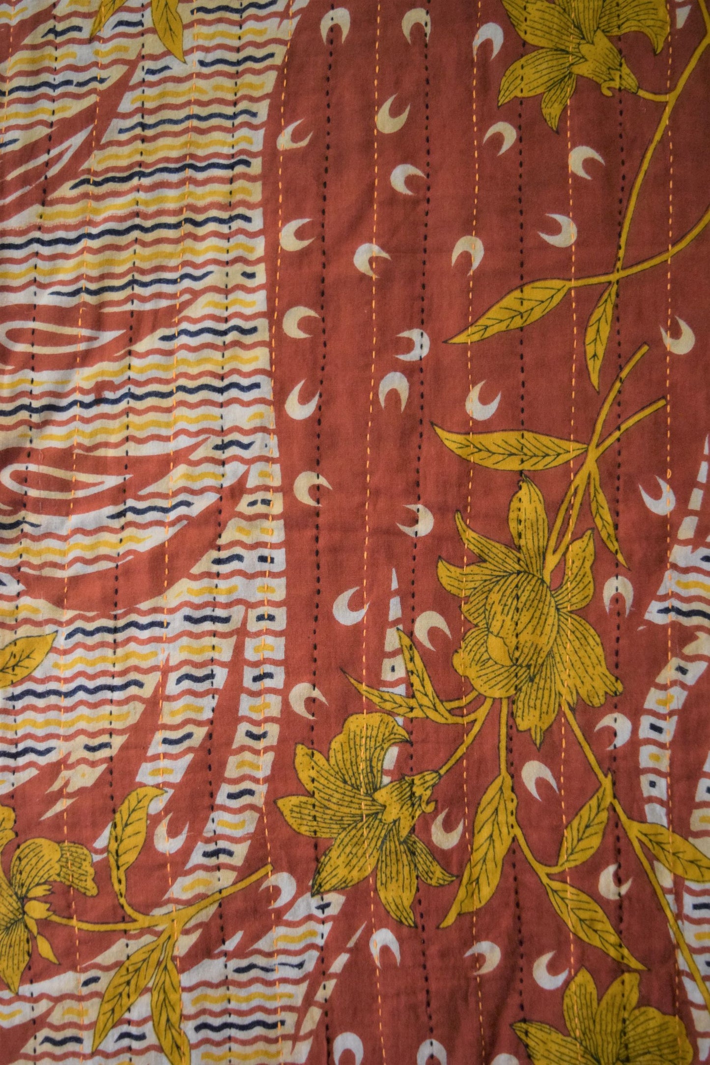 Vintage cotton sari scarves - 6