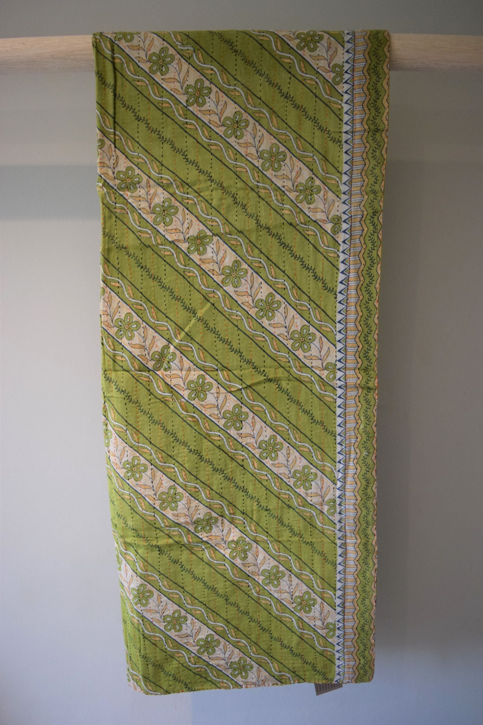 Vintage cotton sari scarves - 5