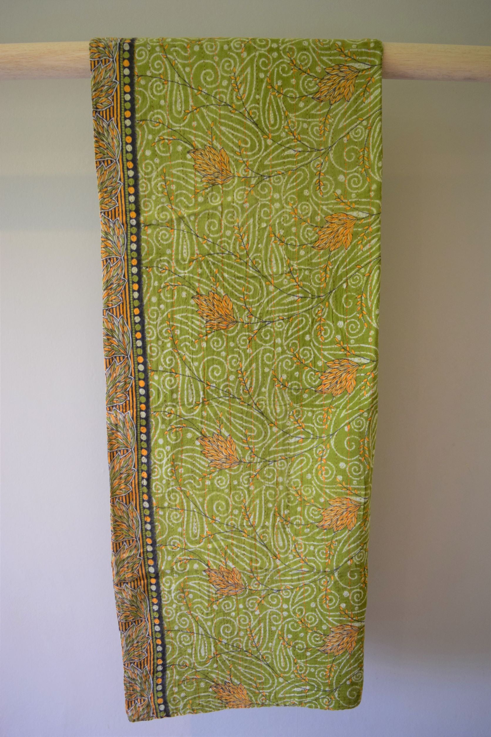 Vintage cotton sari scarves - 2