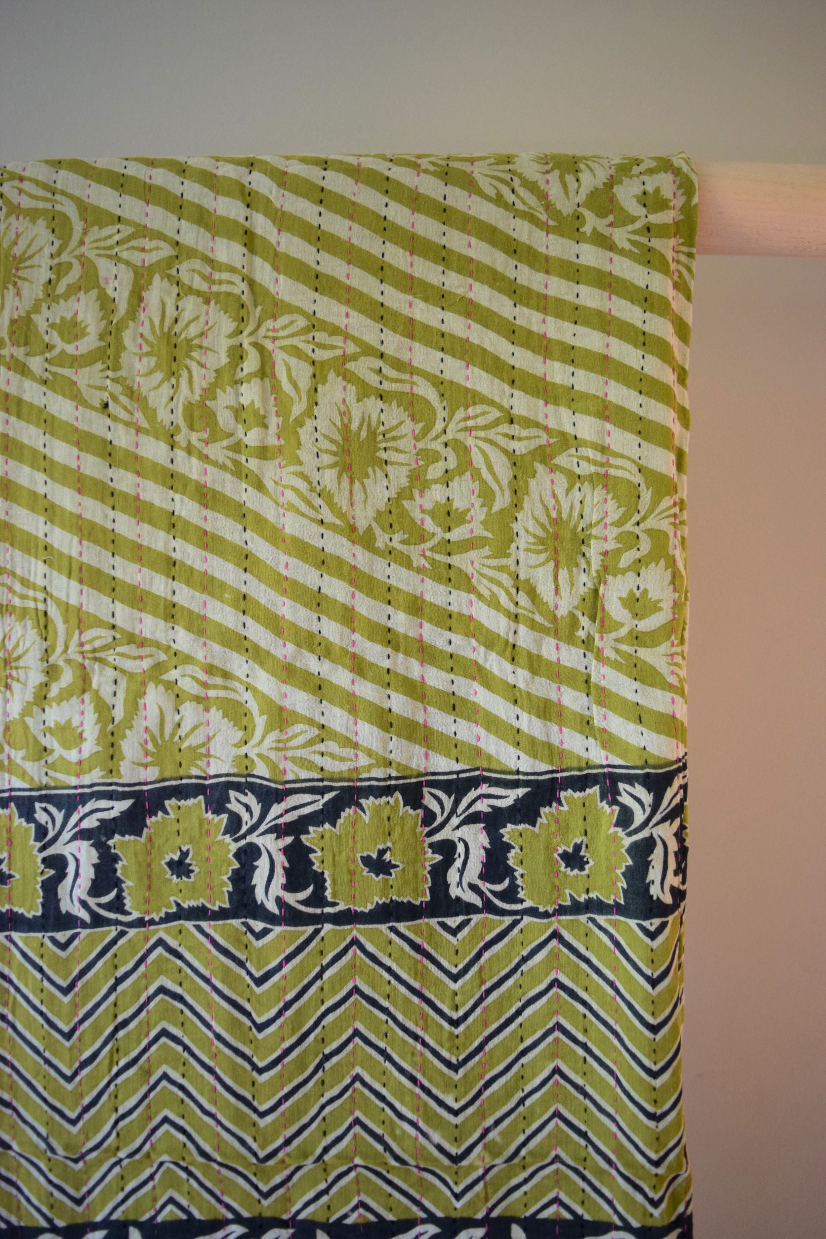 Vintage cotton sari scarves - 2