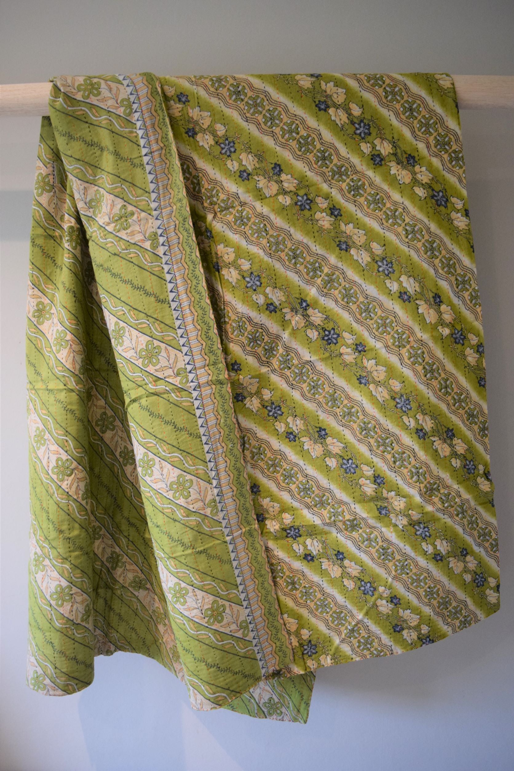 Vintage cotton sari scarves - 0