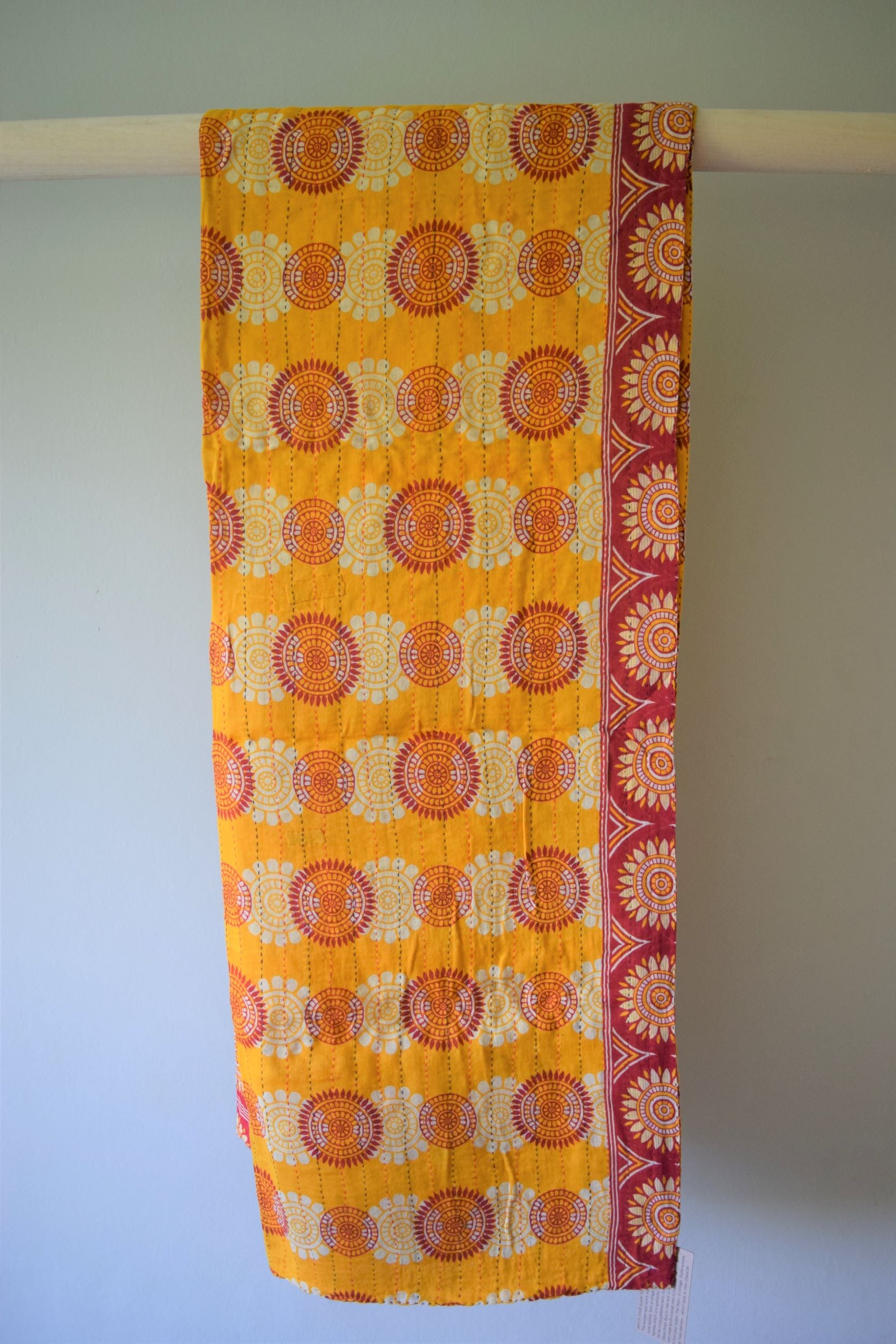 Vintage cotton sari scarves - 3