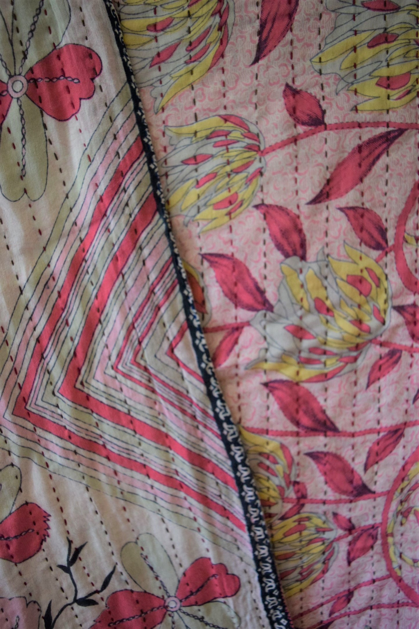 Vintage cotton sari scarves - 3