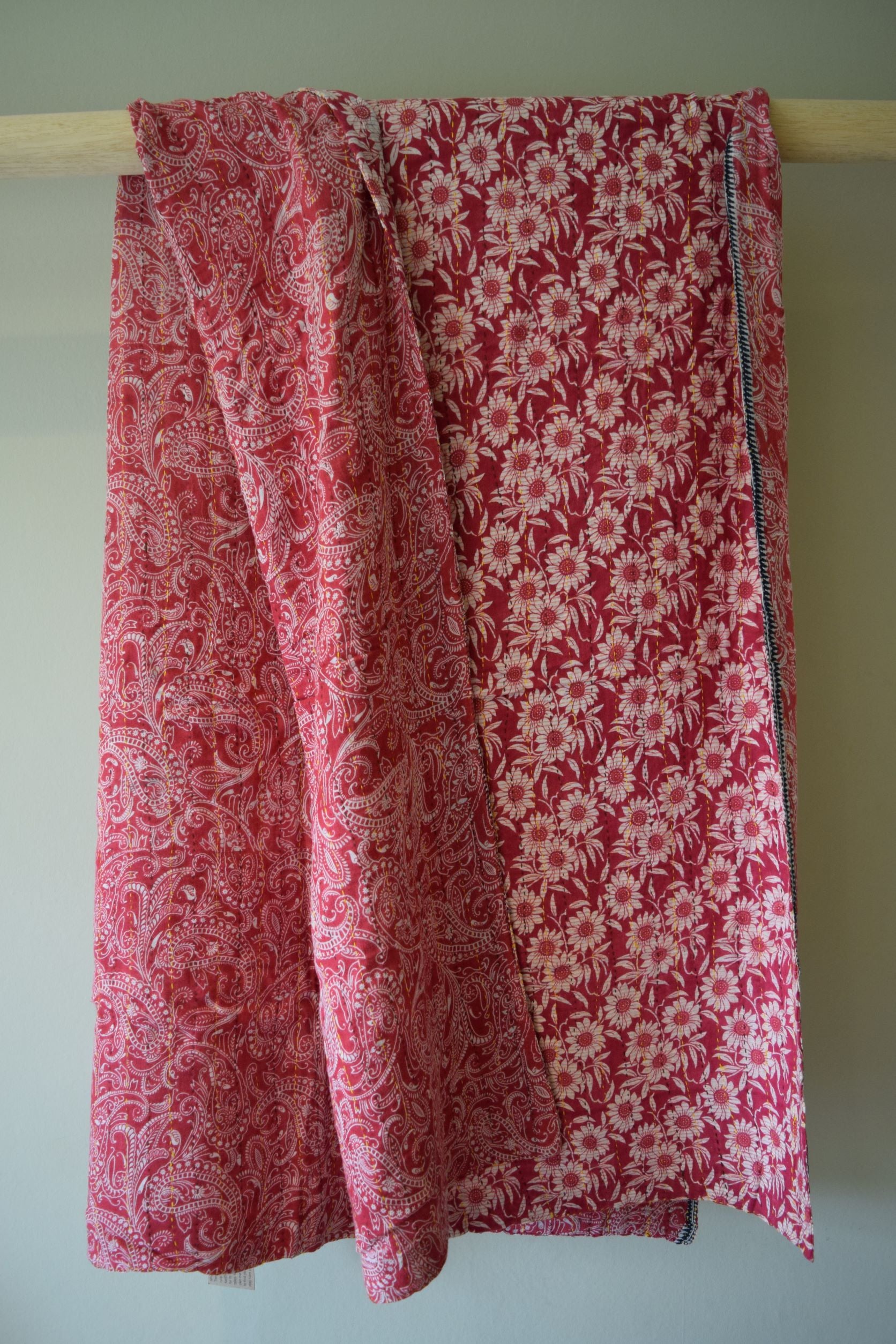 Vintage cotton sari scarves - 0