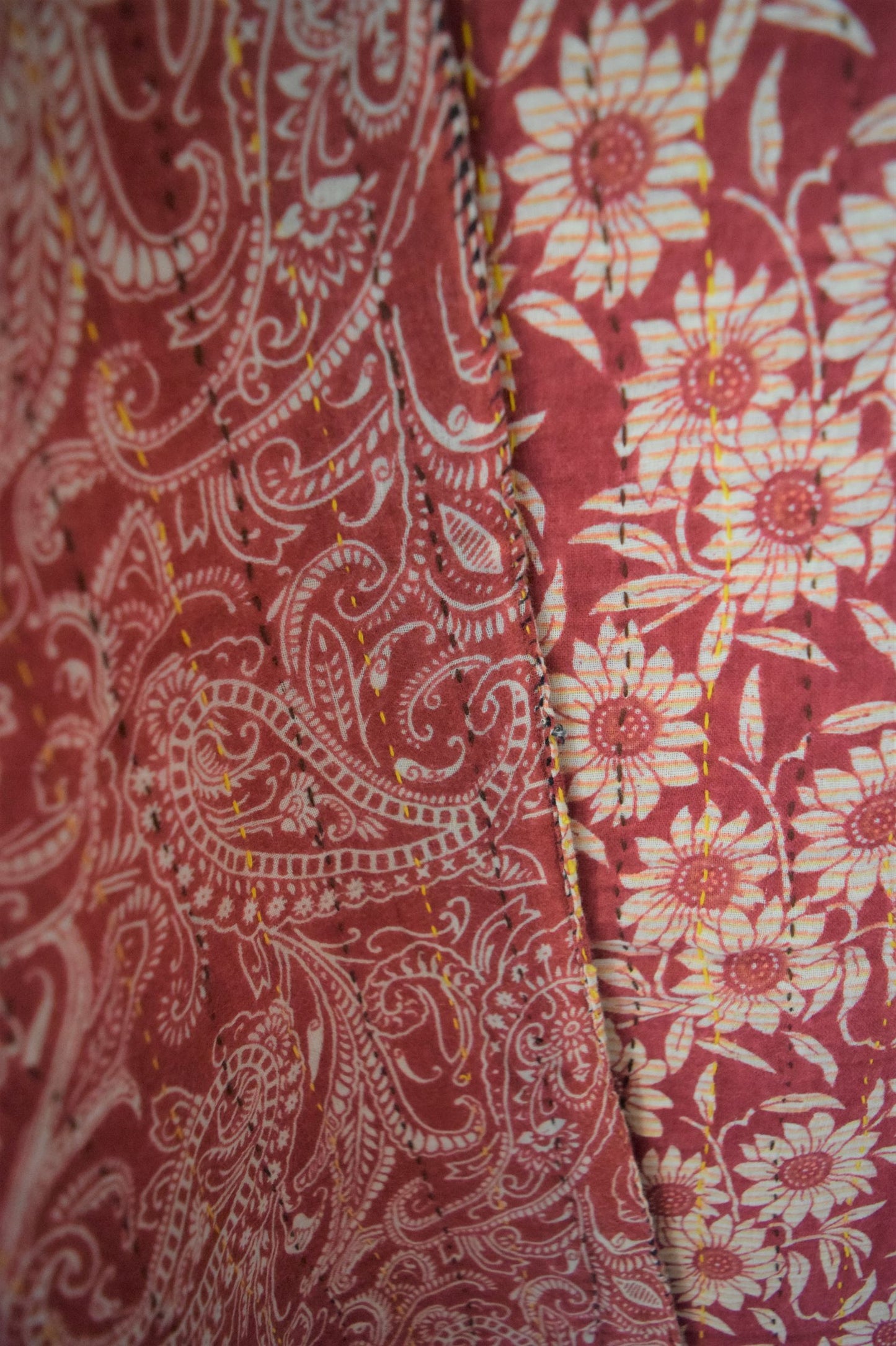 Vintage cotton sari scarves - 6