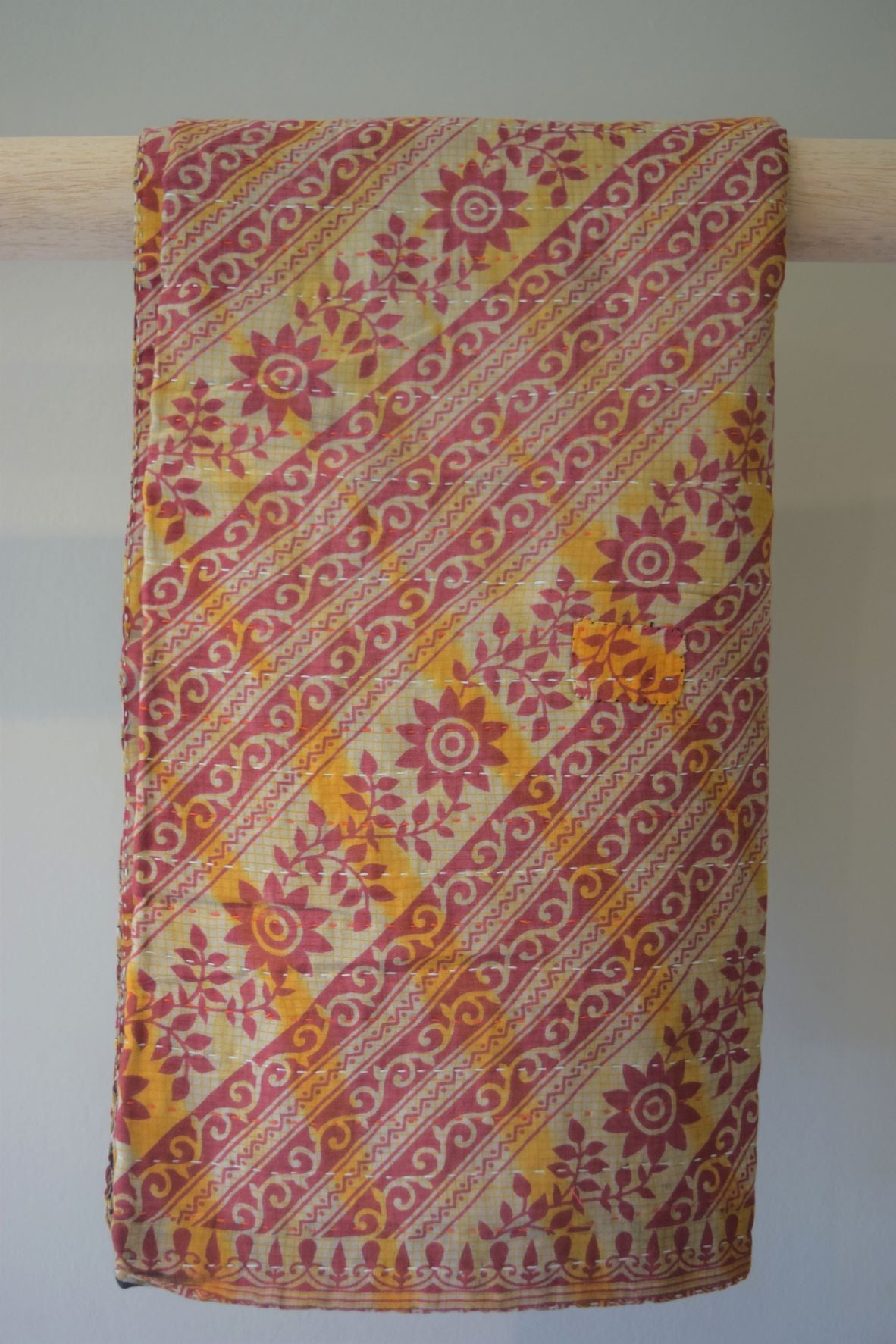 Unique cotton sari baby blanket - 1