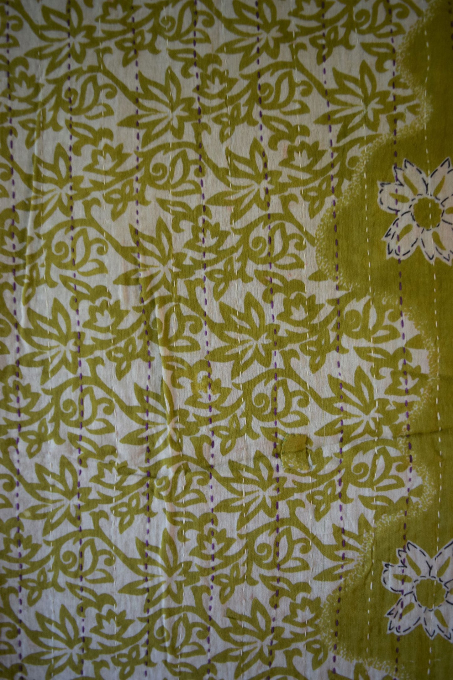 Vintage cotton sari scarves - 5