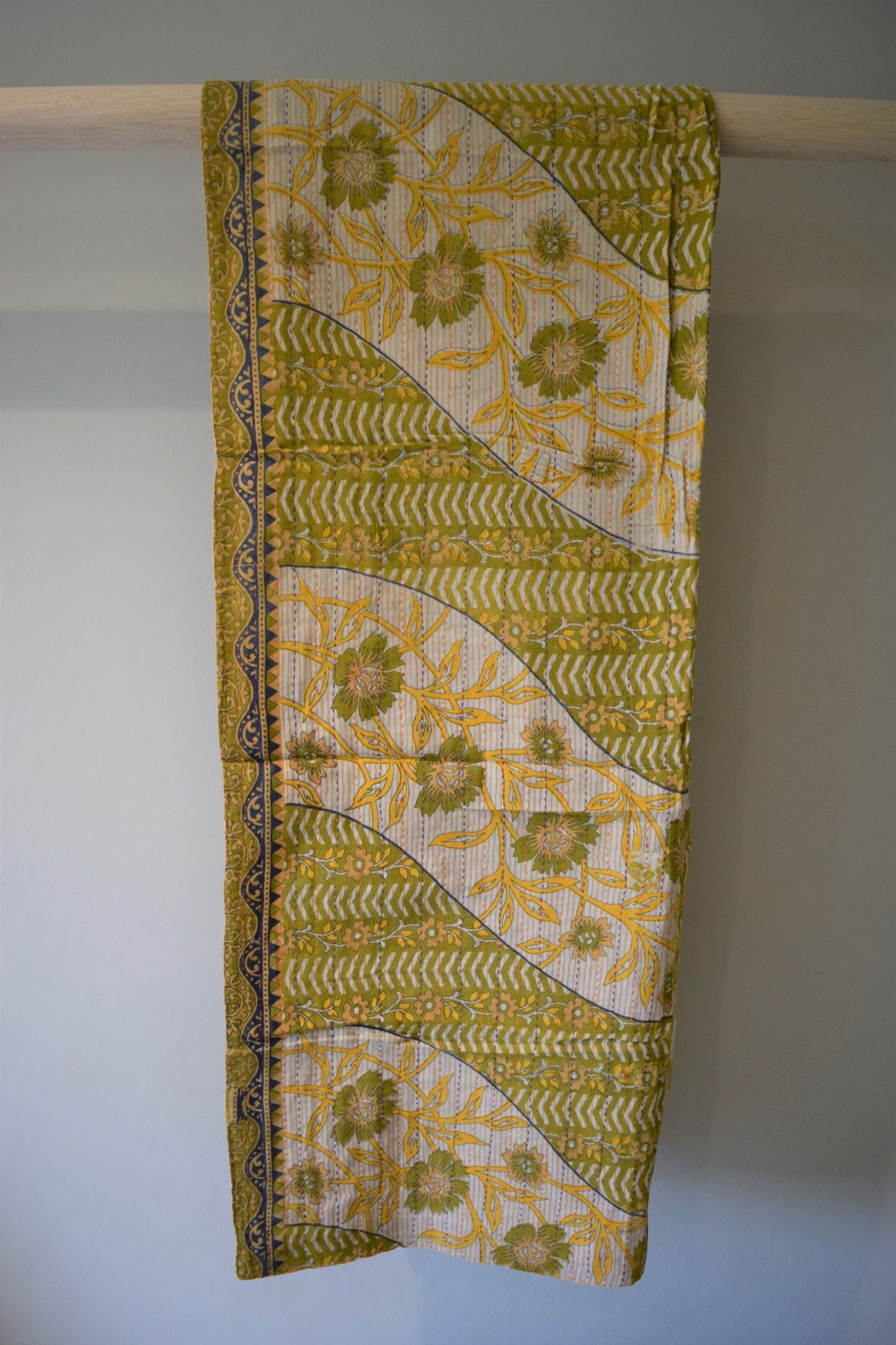 Vintage cotton sari scarves - 5