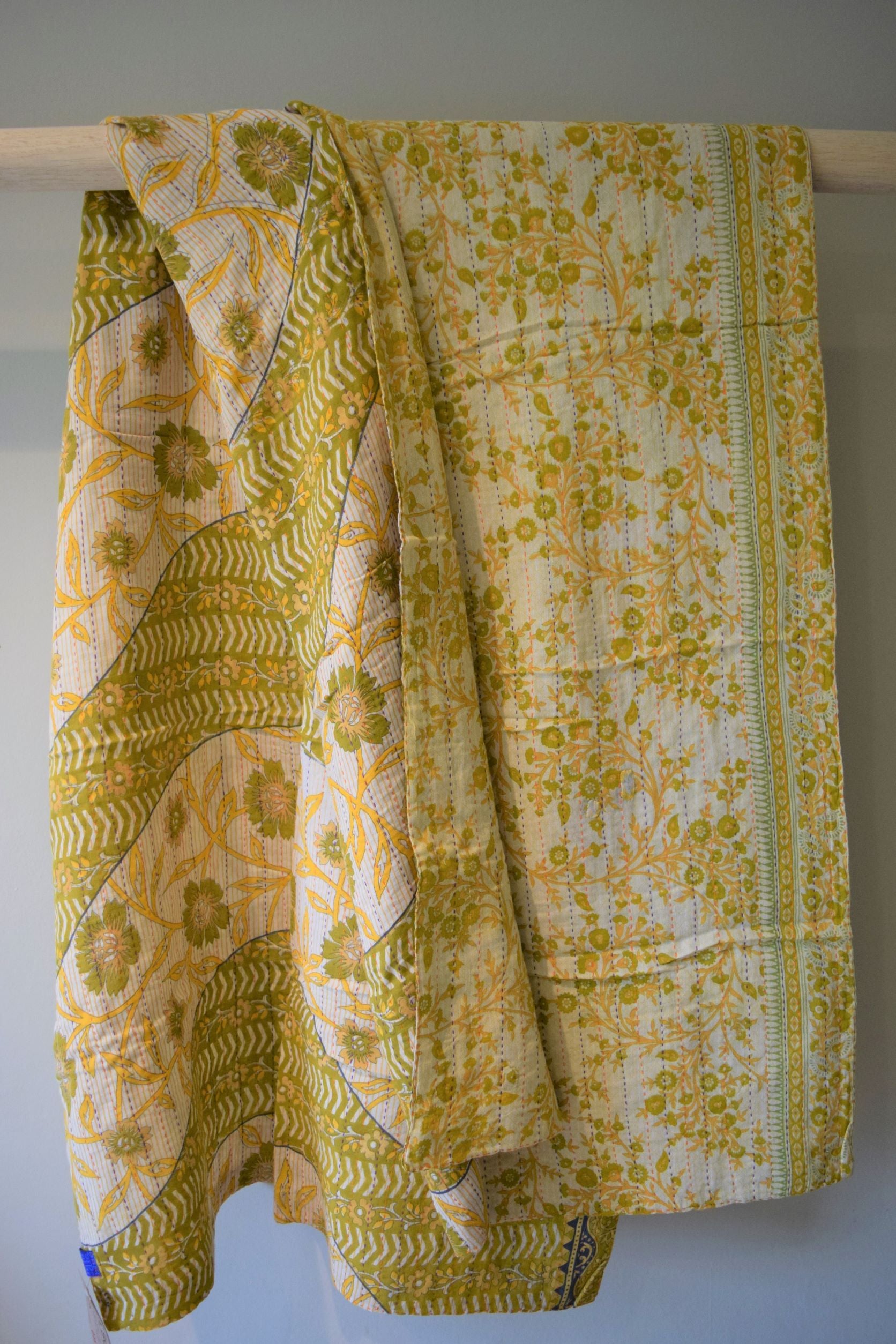 Vintage cotton sari scarves - 0