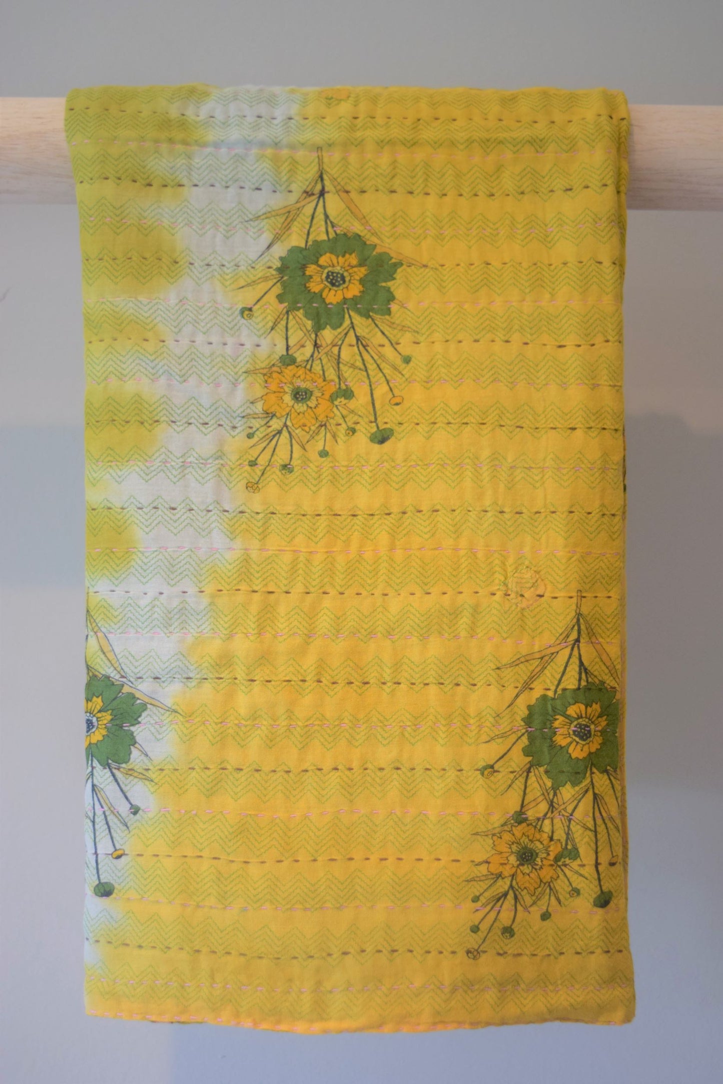 Unique cotton sari baby blanket - 1