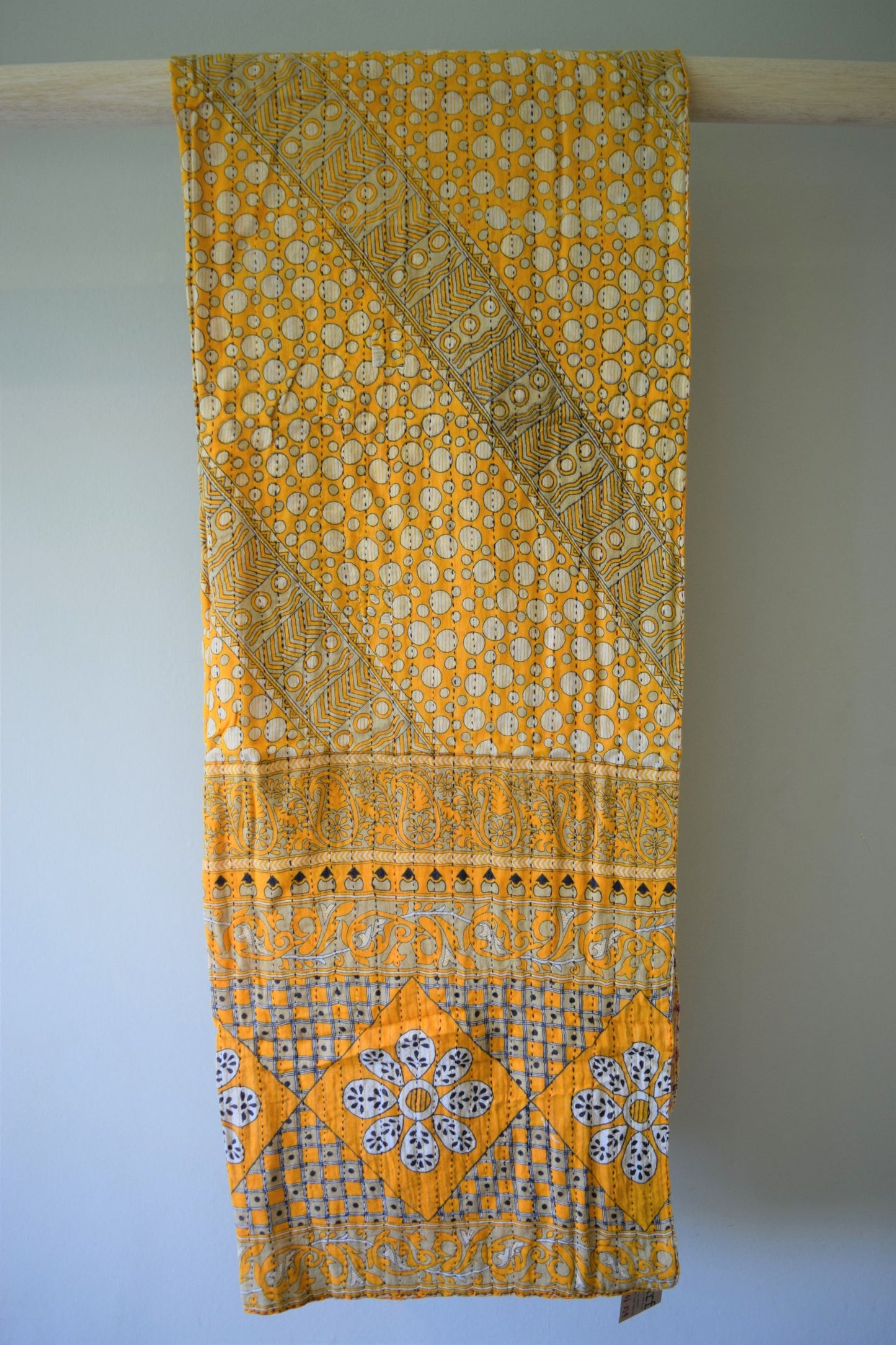 Vintage cotton sari scarves - 4