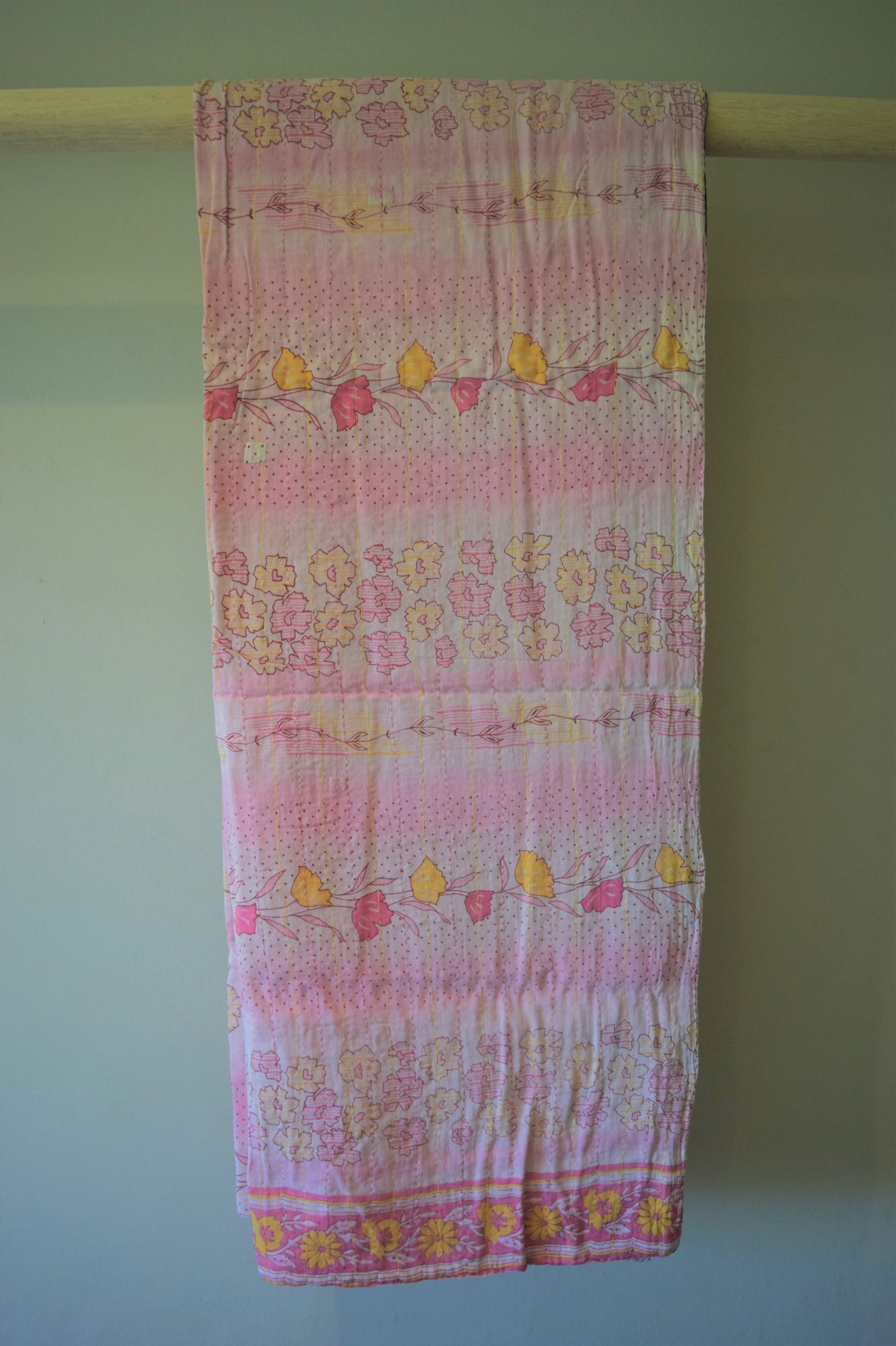 Vintage cotton sari scarves - 8