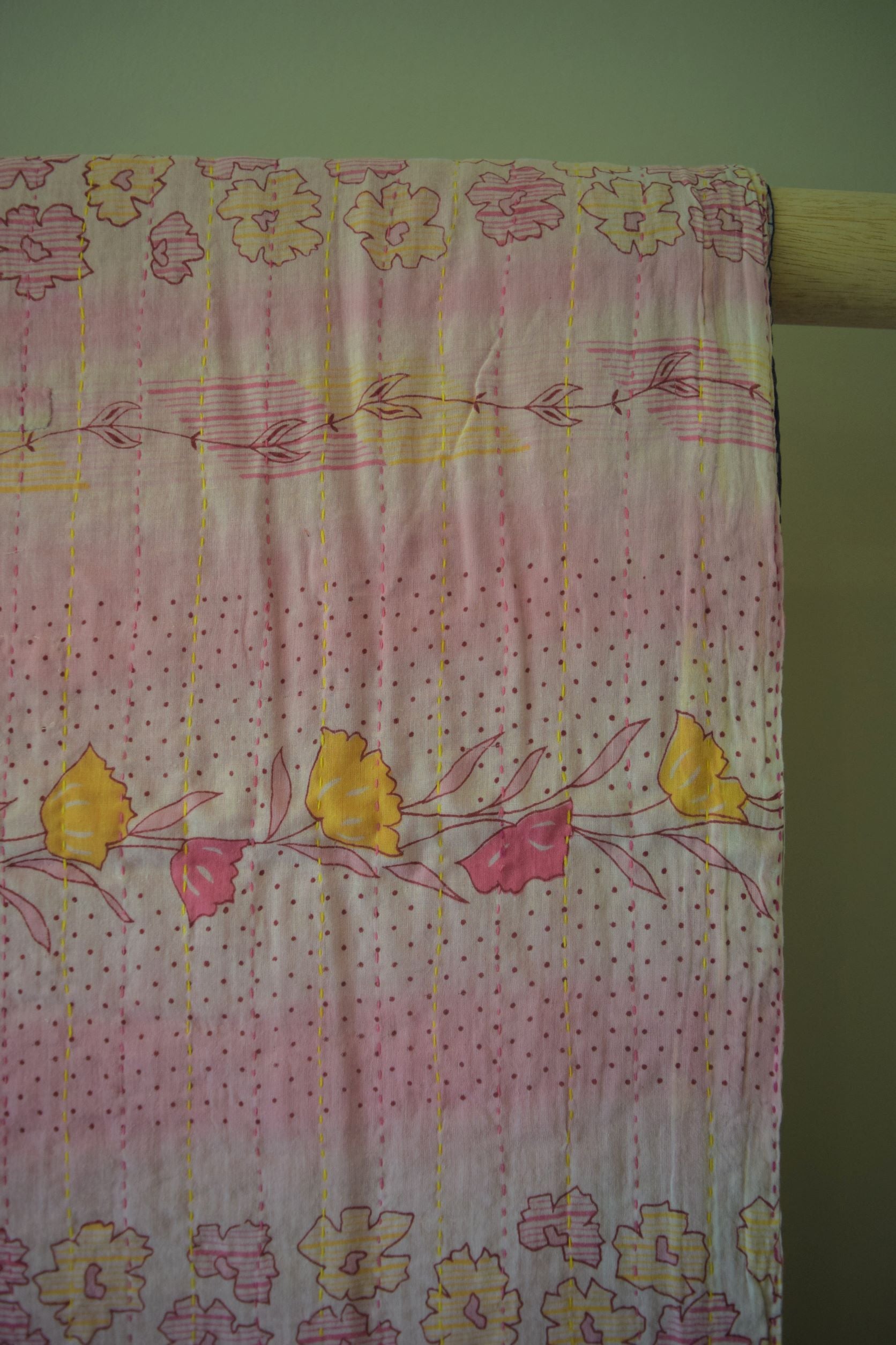 Vintage cotton sari scarves - 3