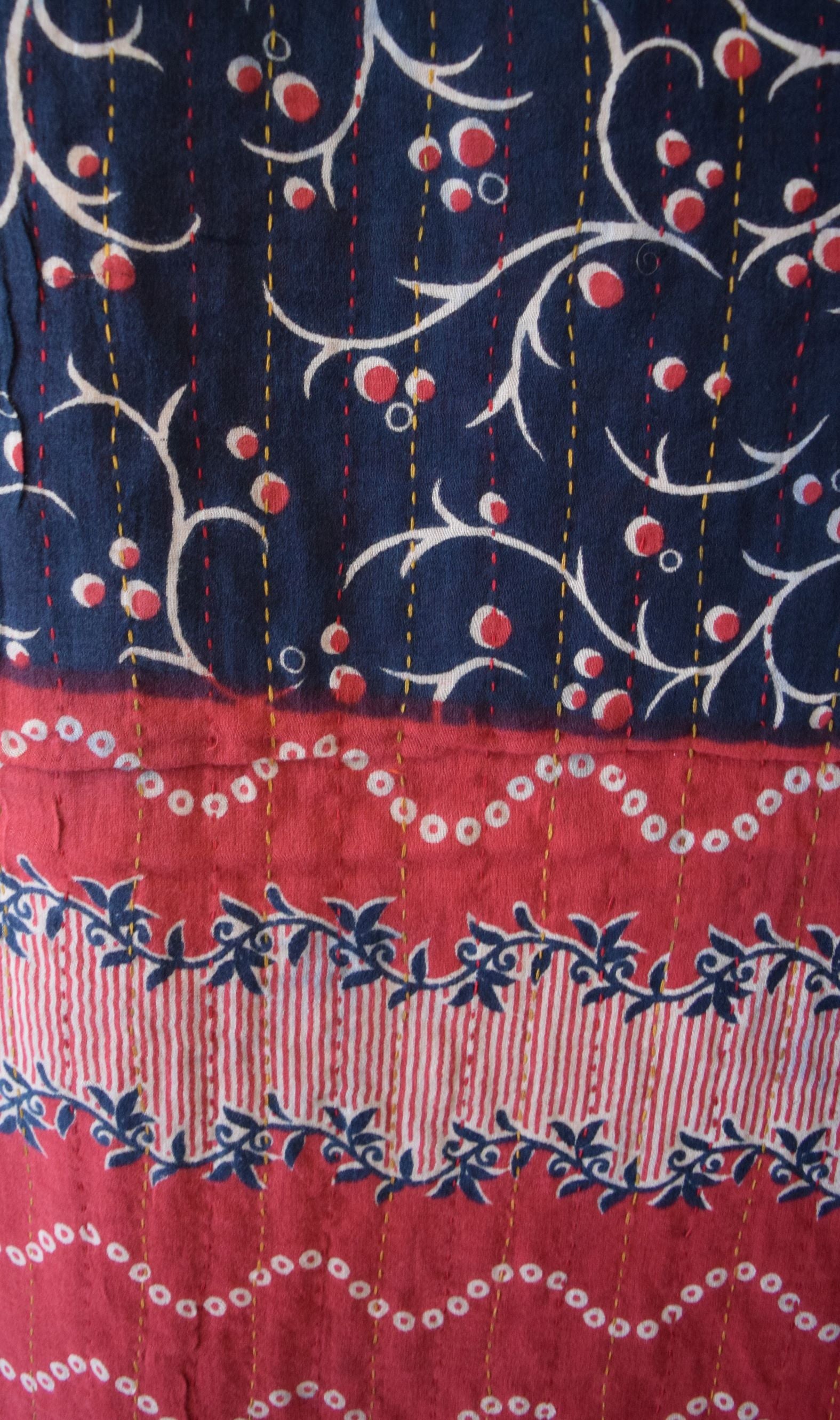 Vintage cotton sari scarves - 7