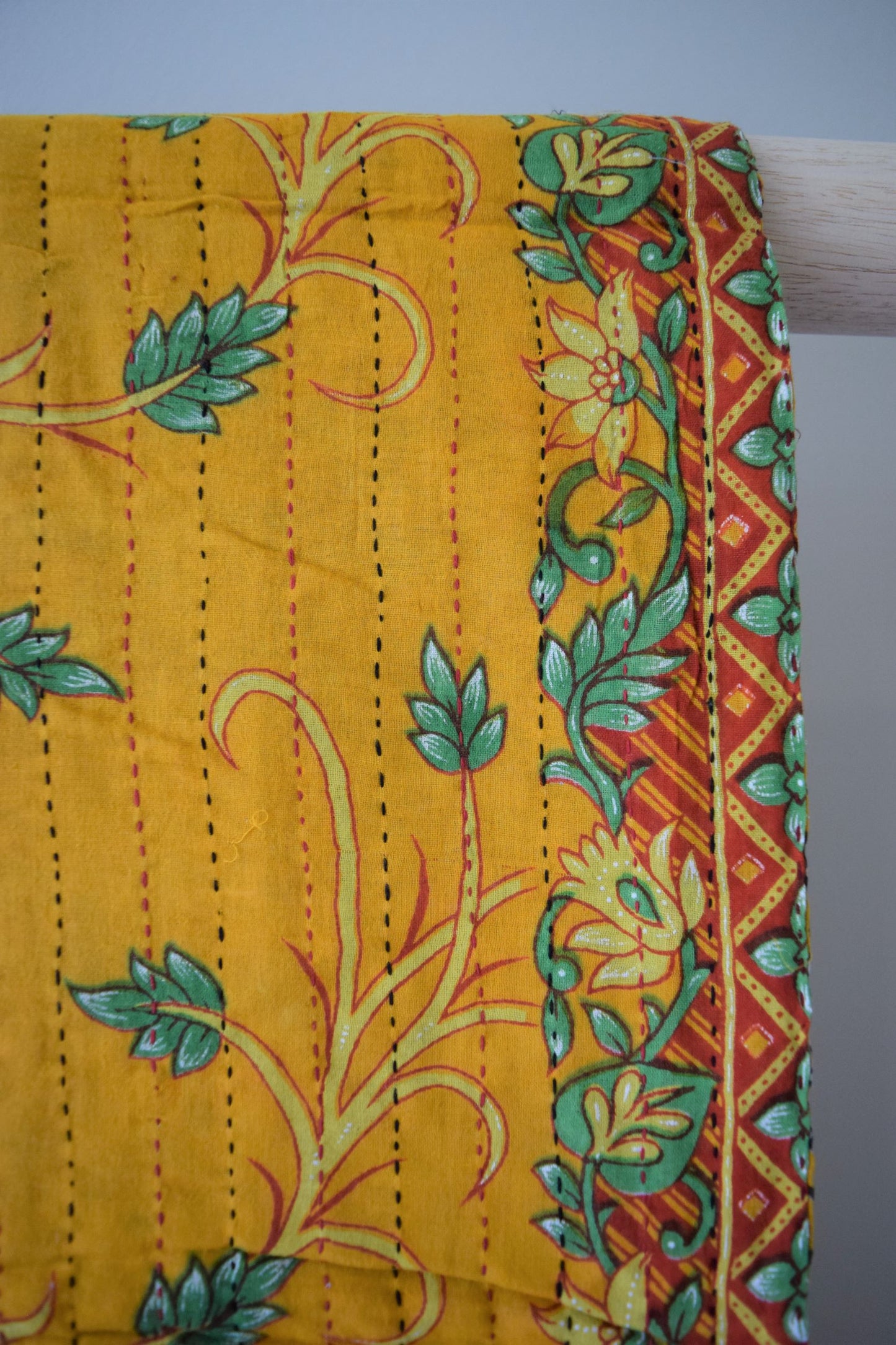 Vintage cotton sari scarves - 5