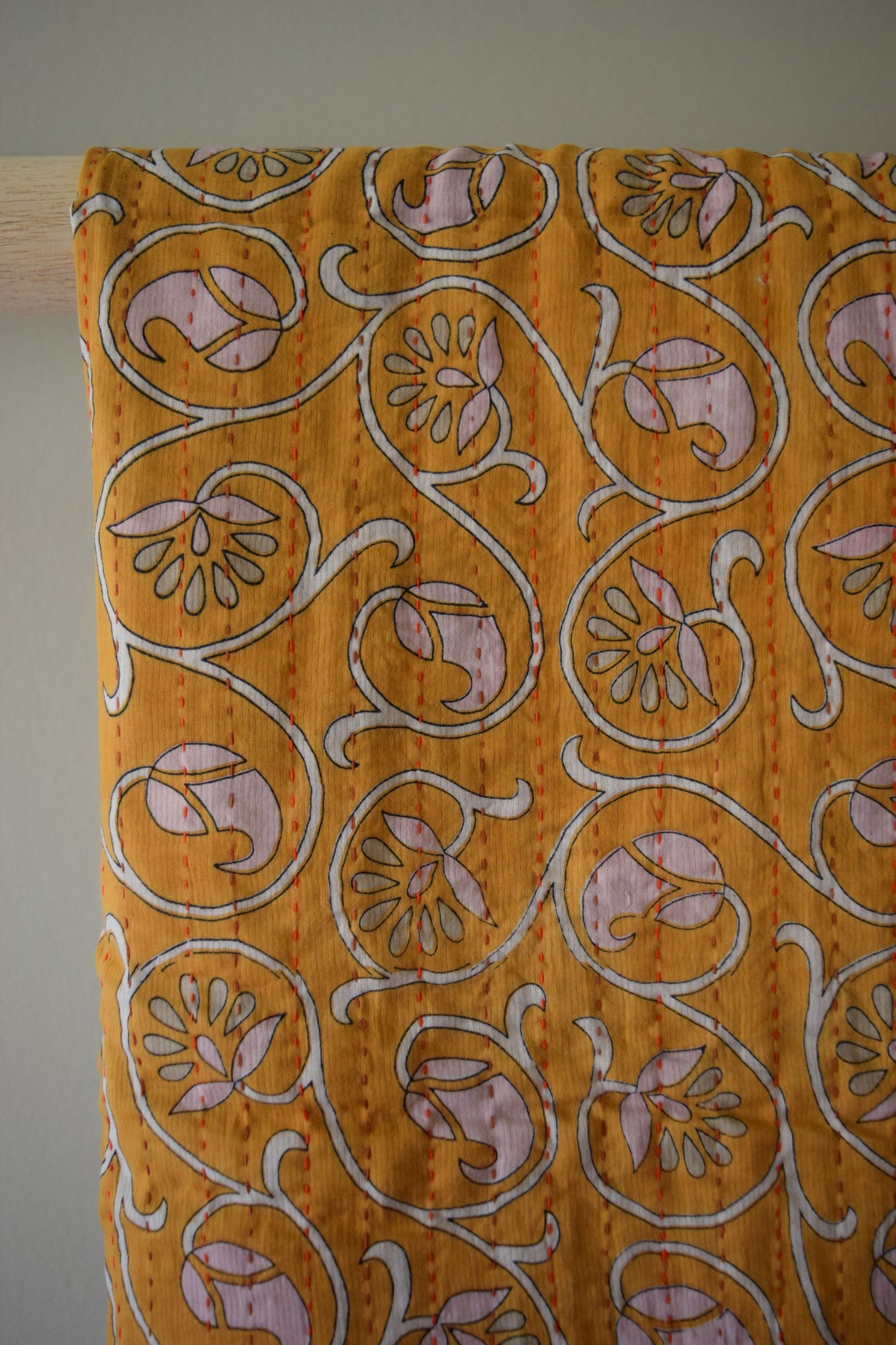 Vintage cotton sari scarves - 3