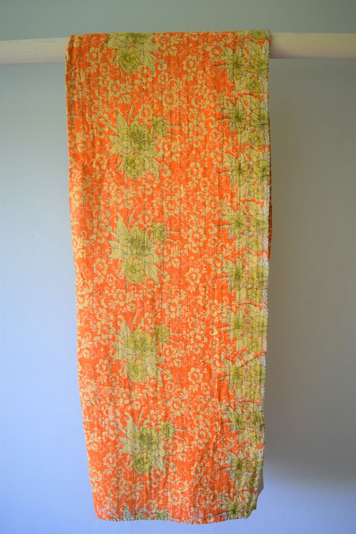 Vintage cotton sari scarves - 2