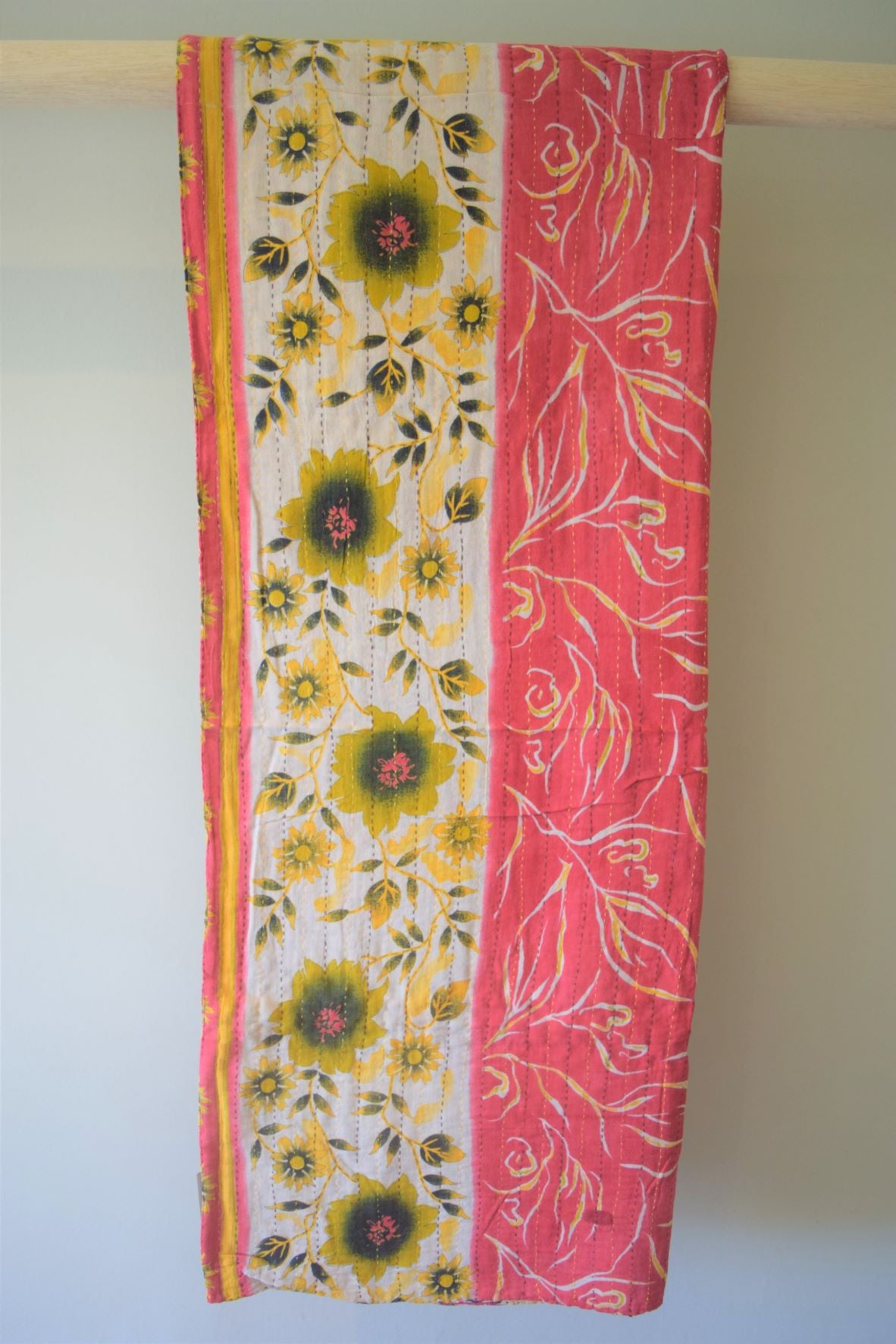 Vintage cotton sari scarves - 4