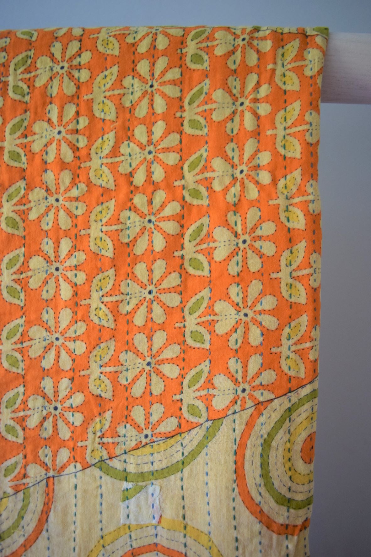 Vintage cotton sari scarves - 3