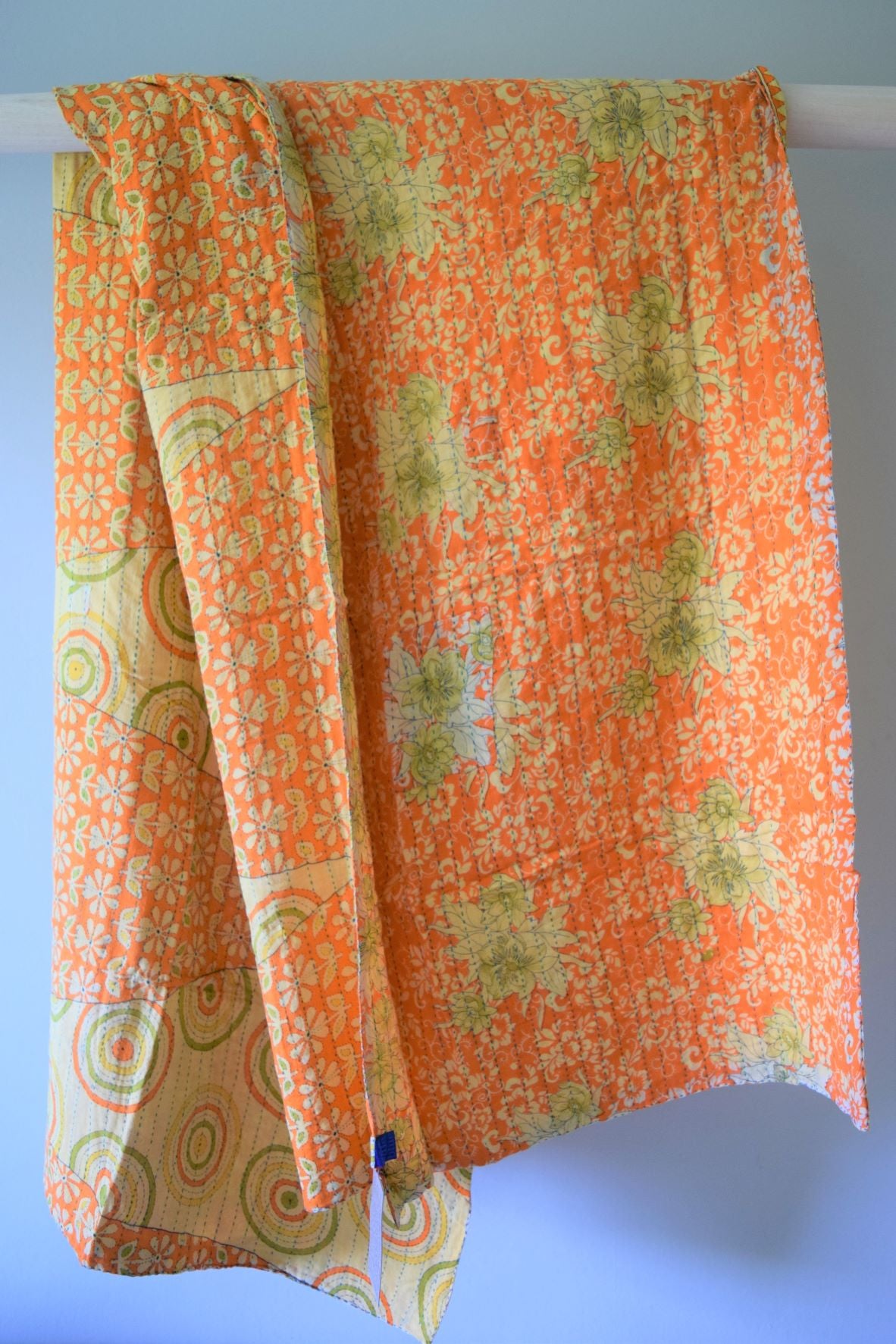 Vintage cotton sari scarves - 0