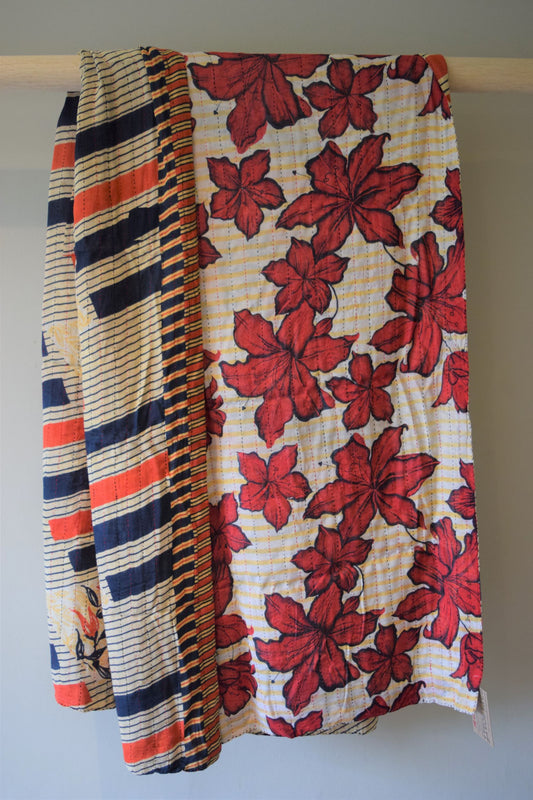 Vintage cotton sari scarves - 0