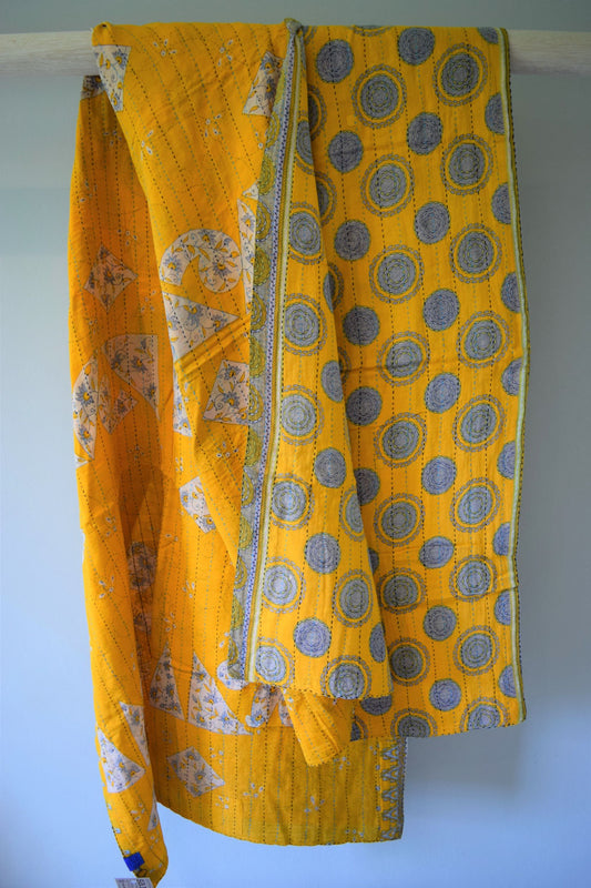 Vintage cotton sari scarves - 0