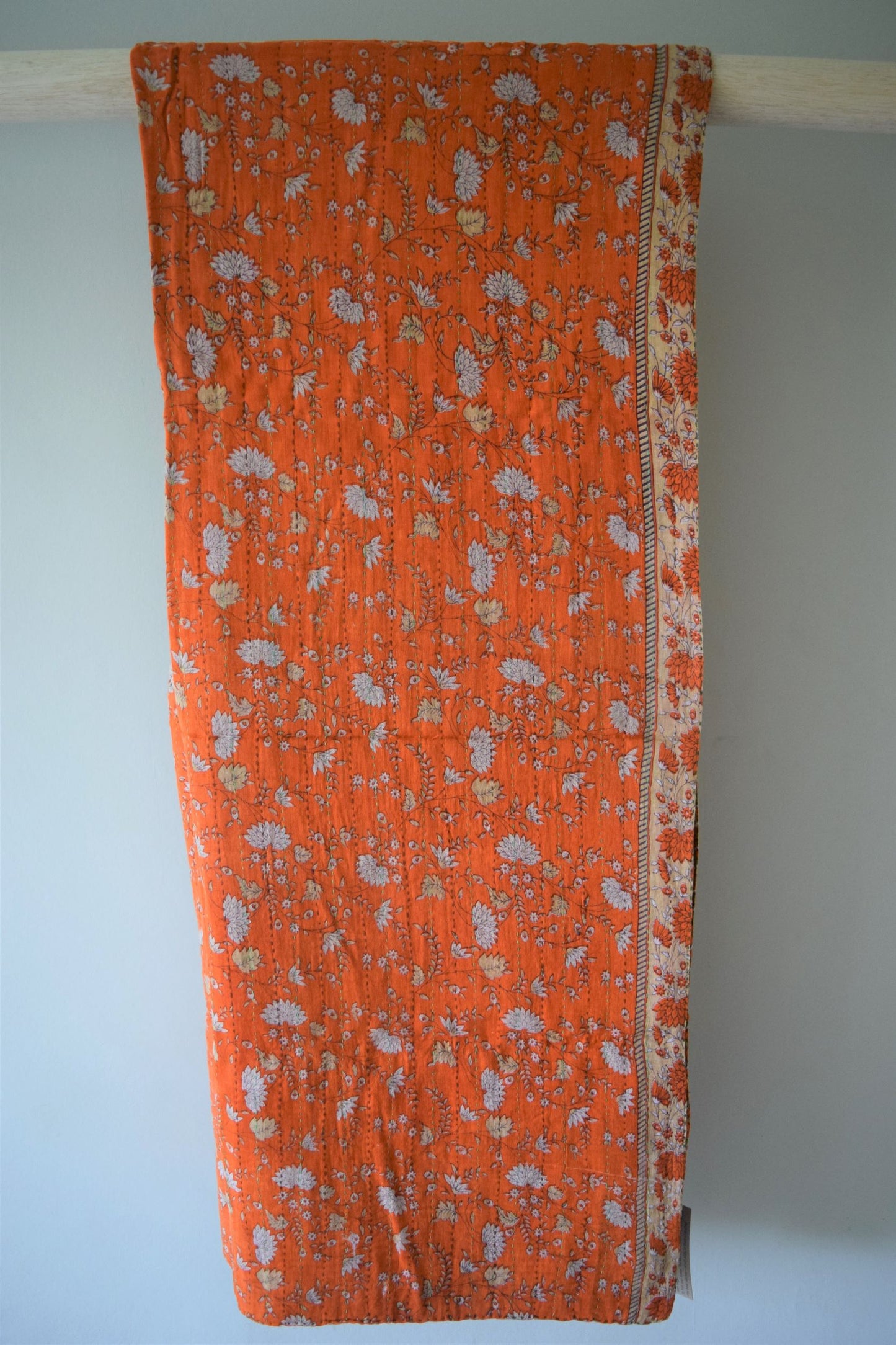 Vintage cotton sari scarves - 4