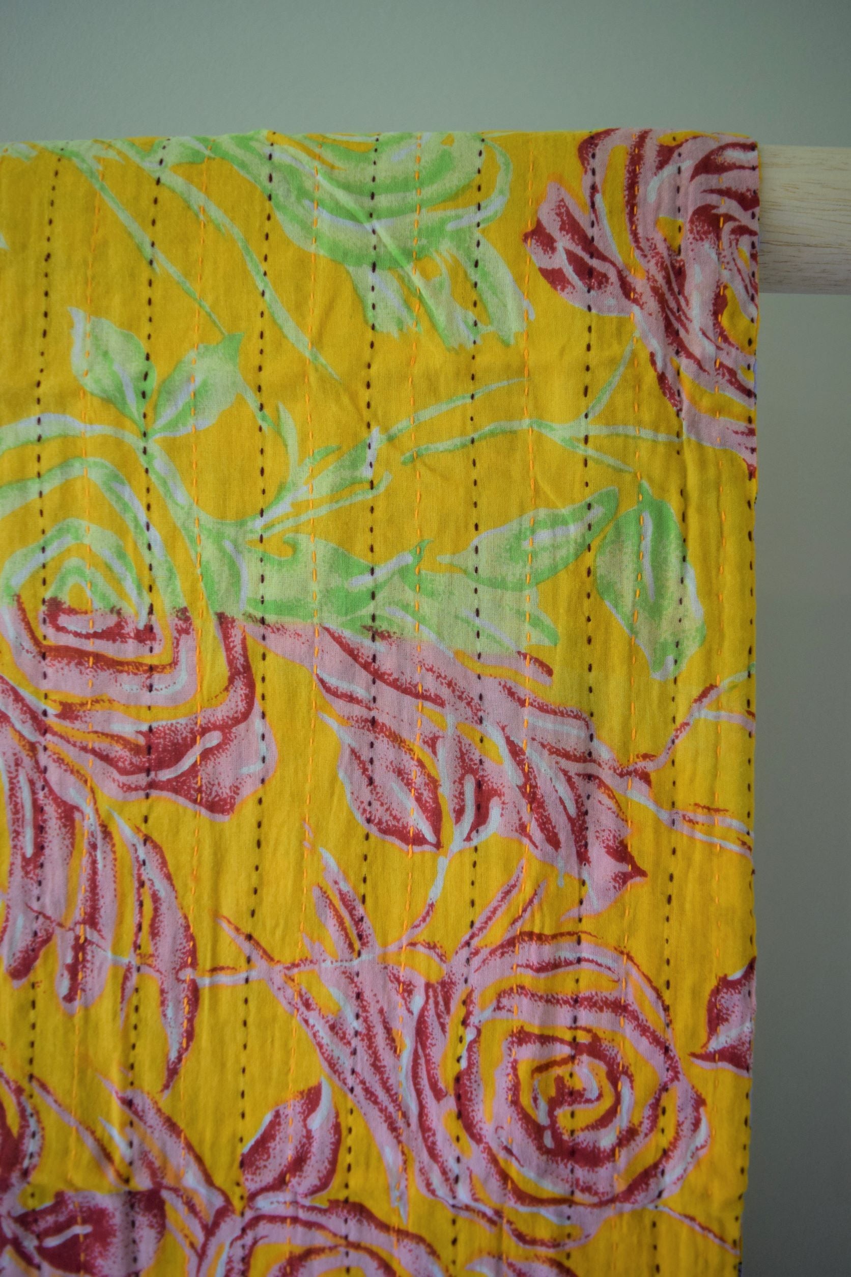 Vintage cotton sari scarves - 1