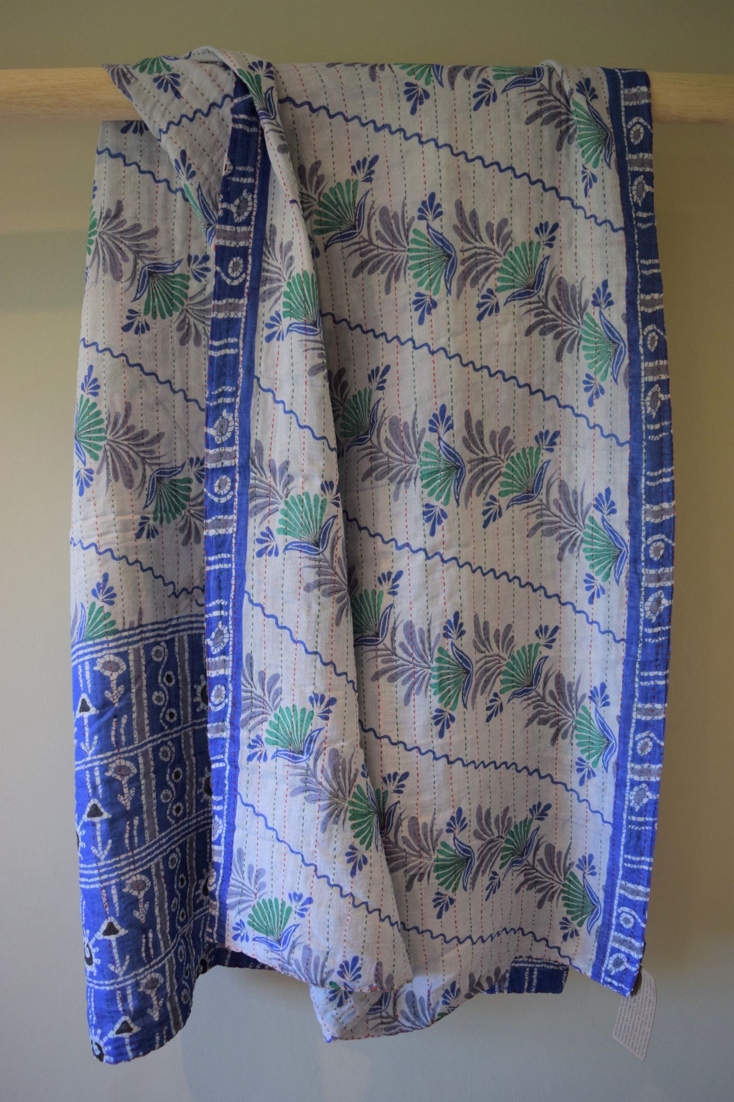 Vintage cotton sari scarves - 0