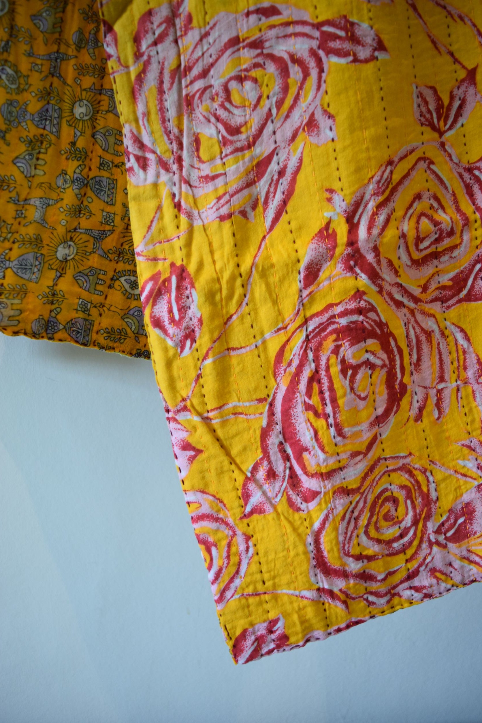 Vintage cotton sari scarves - 9