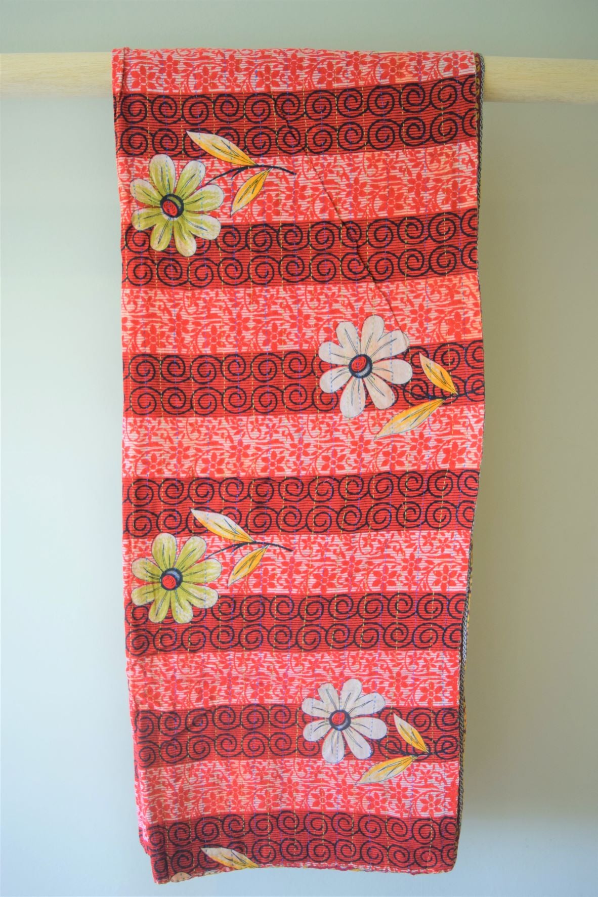 Vintage cotton sari scarves - 2