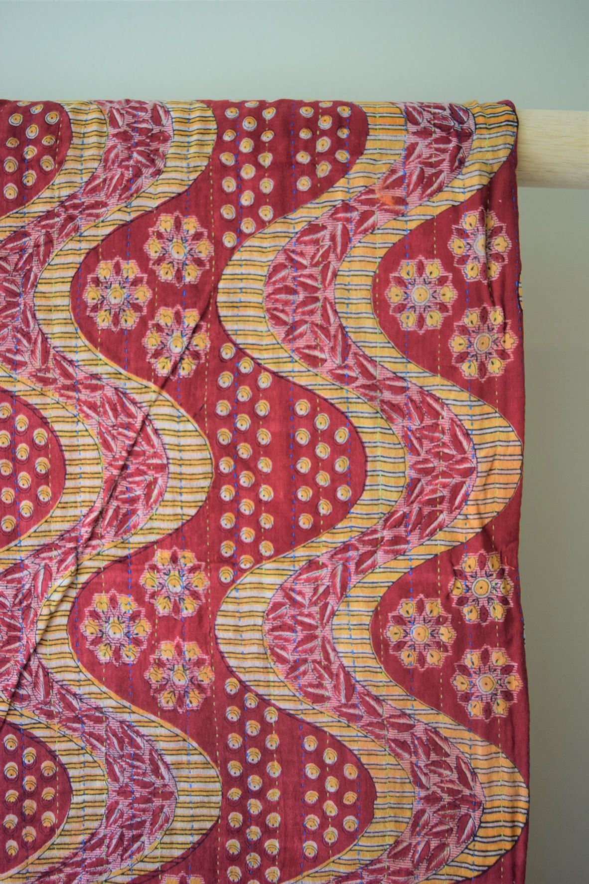 Vintage cotton sari scarves - 4