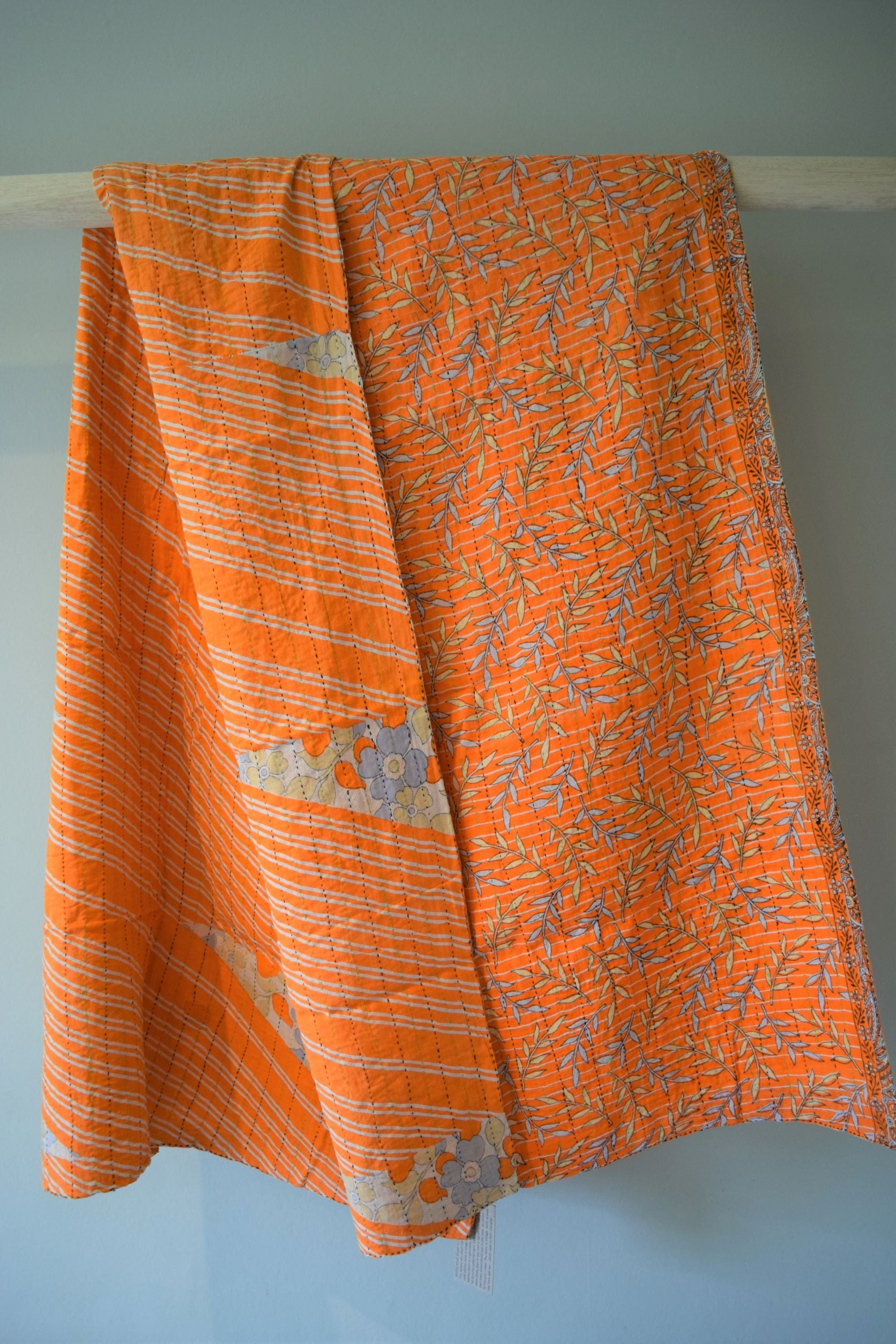 Vintage cotton sari scarves - 0