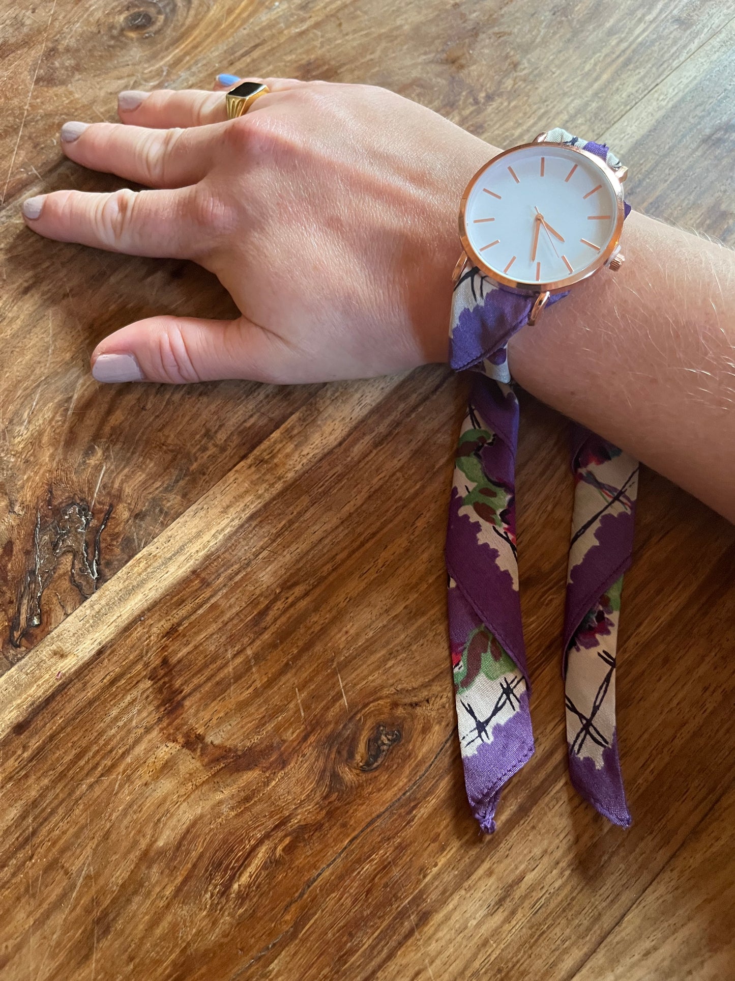 Vintage Silk Ribbon Watch