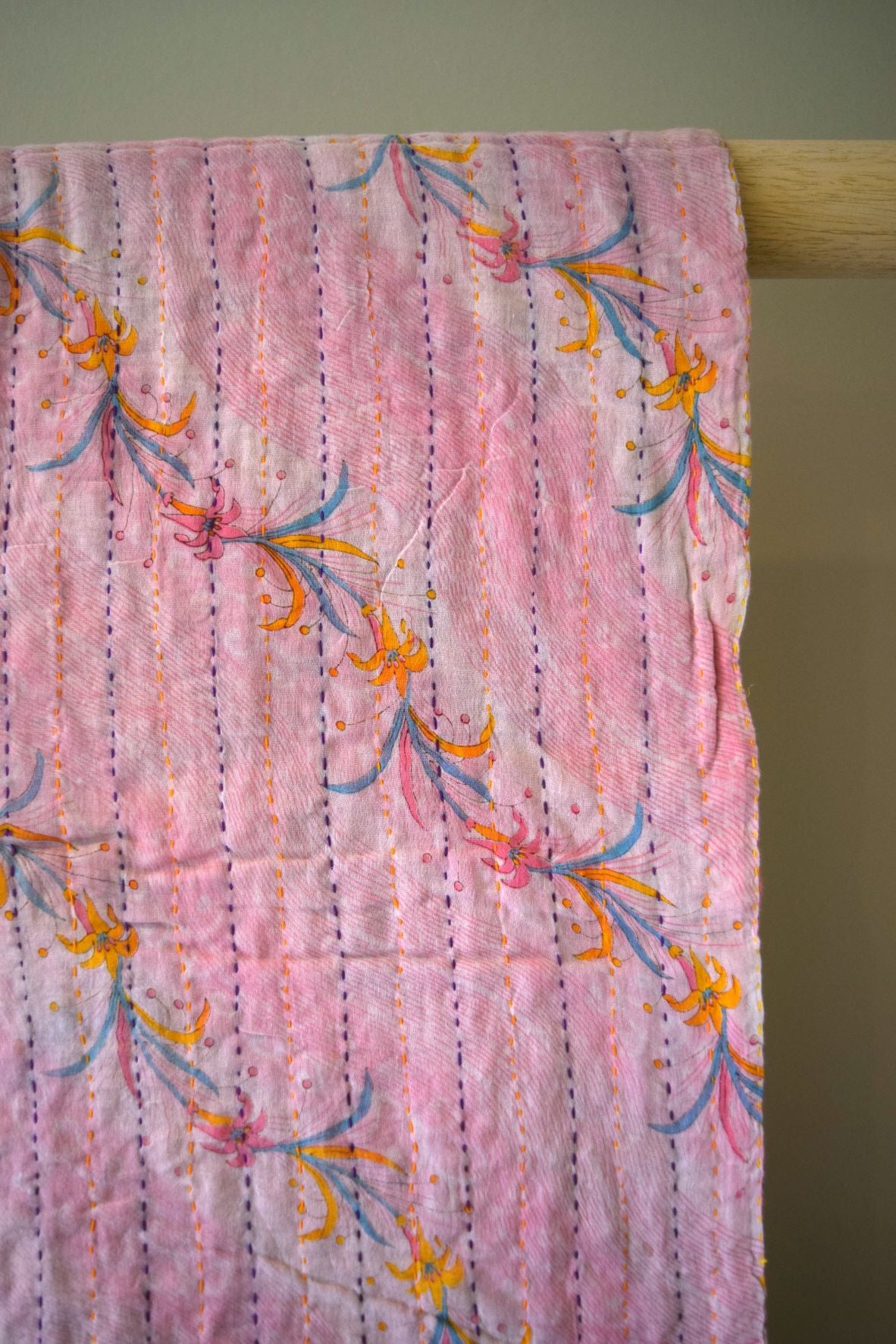 Vintage cotton sari scarves