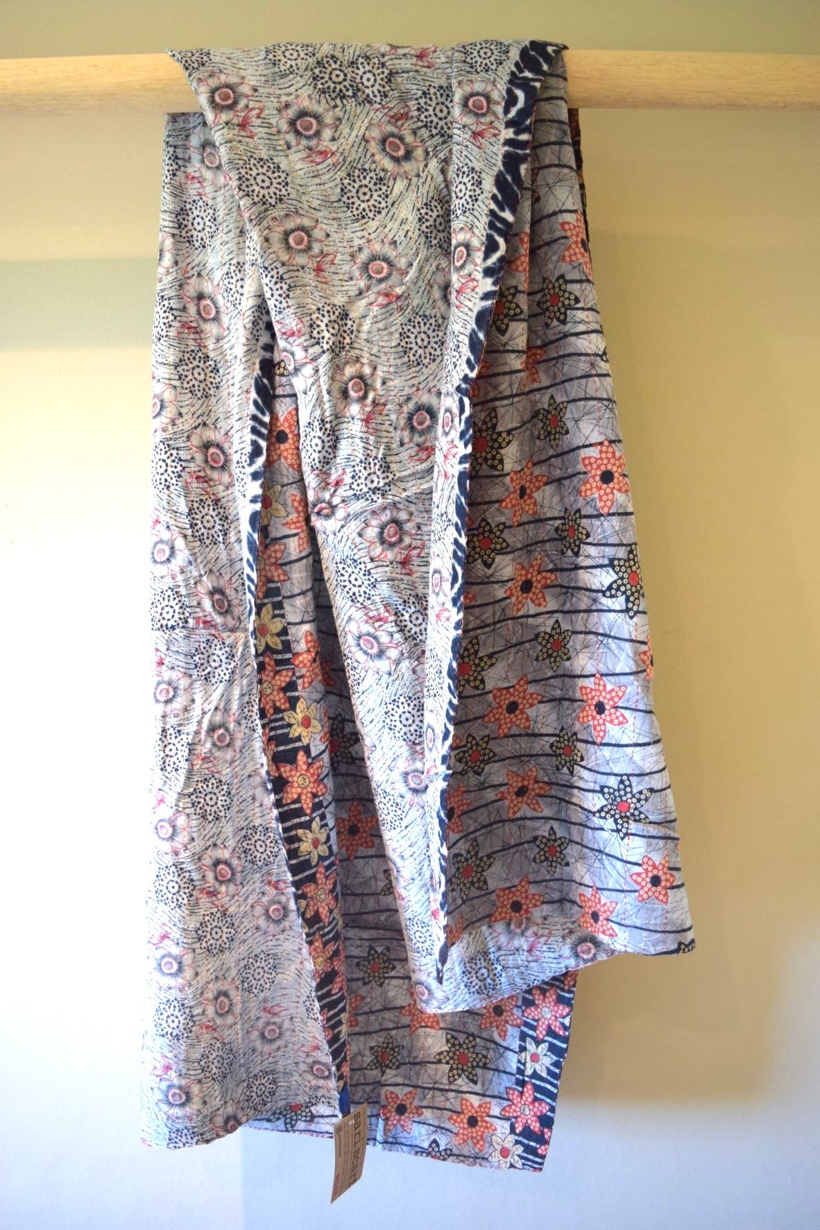 Vintage cotton sari scarves